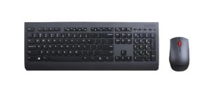 Lenovo 4X30H56809 Wireless Tastatur-Maus-Set QWERTZ Deutsch Schwarz, Büro, volle Größe Bild 0
