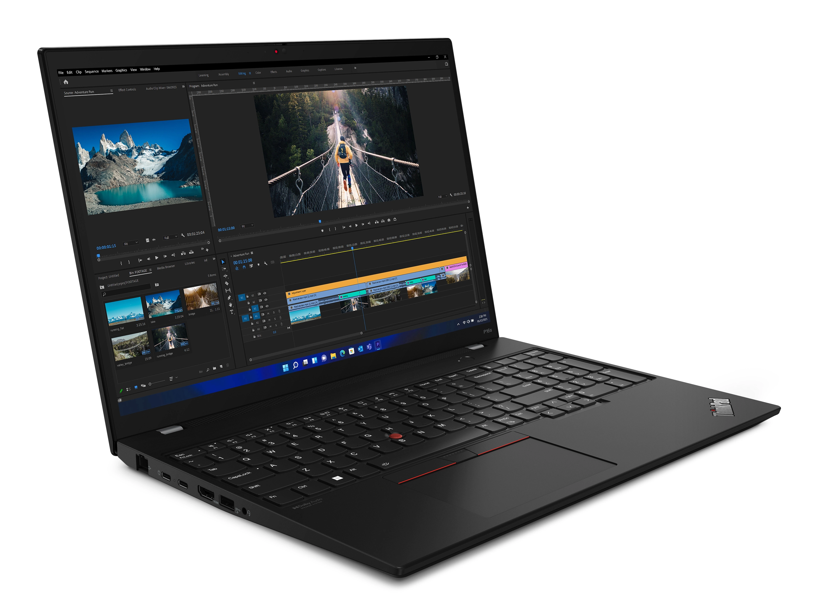 Lenovo ThinkPad P16s Gen 2 AMD Ryzen 7 PRO 7840U, 32GB RAM, 1TB SSD, Win 11 Pro Bild 4