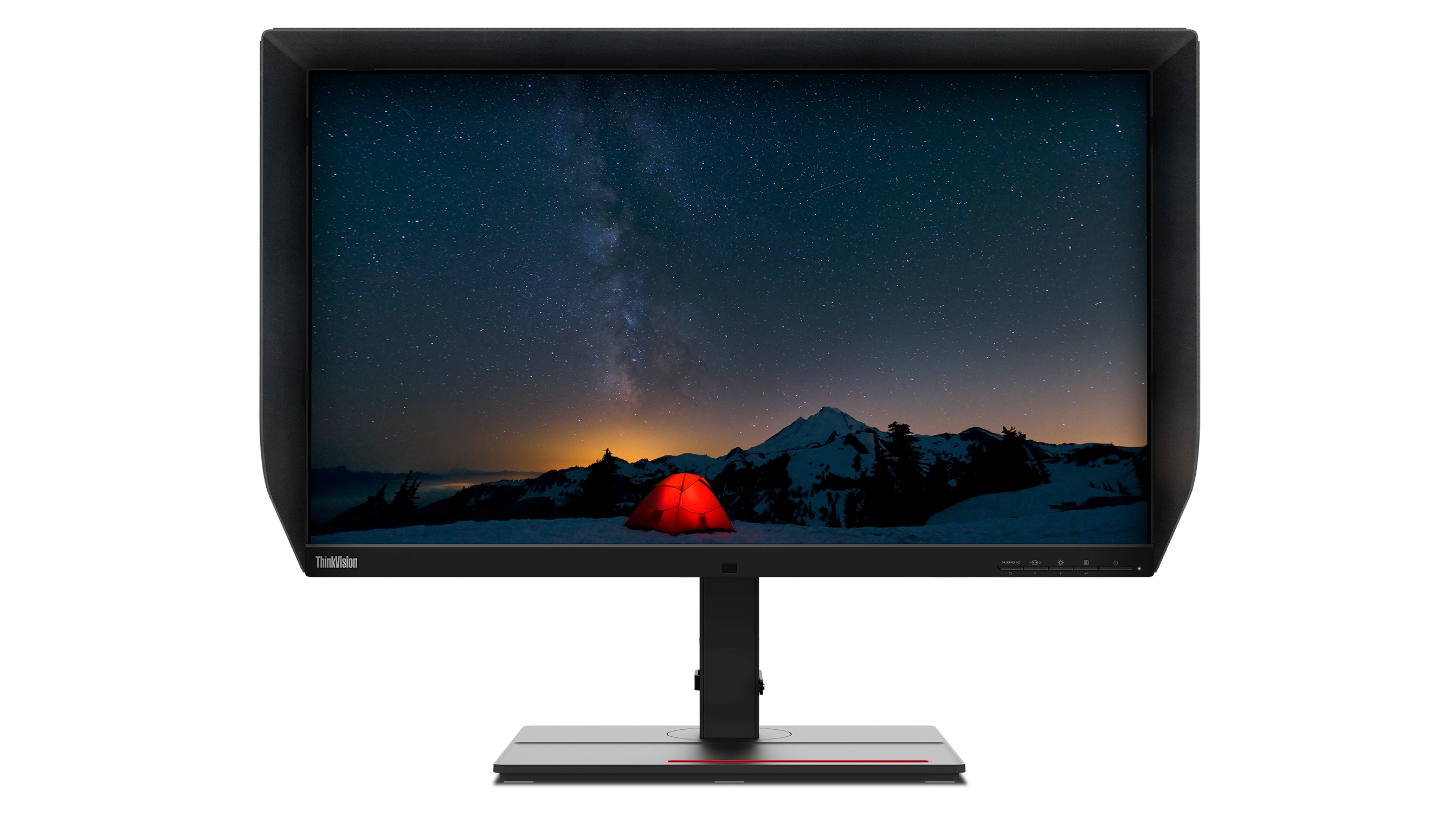 Lenovo ThinkVision P27u-20 27 4K Ultra HD Monitor, IPS, USB-Hub, Lautsprecher, höhenverstellbar, schwarz Bild 15
