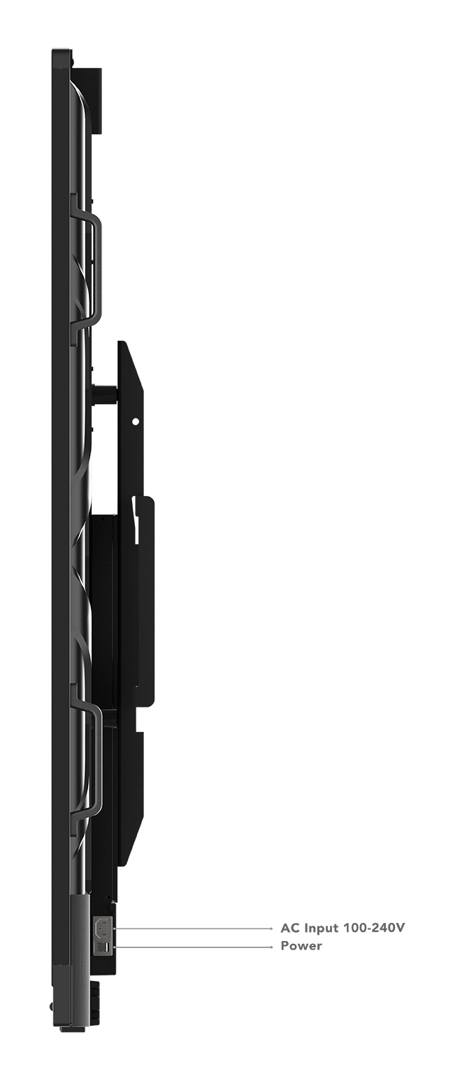 Lenovo ThinkVision T86 86 LED Display, 4K UHD (3840x2160), 8MP, 15W, flach, USB 2.03.2, schwarz Bild 2