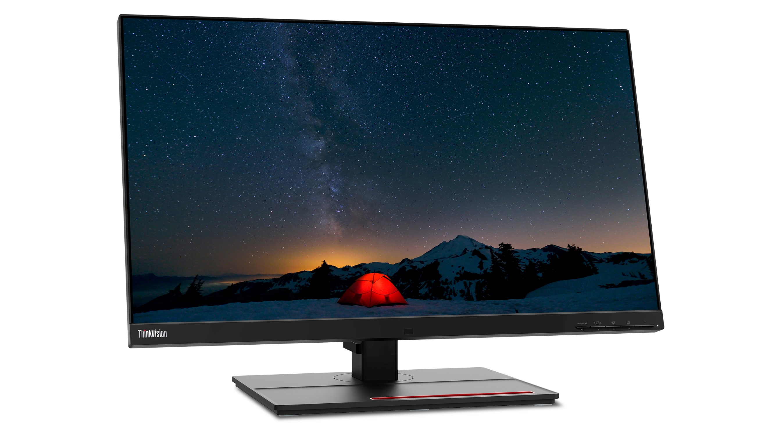 Lenovo ThinkVision P27u-20 27 4K Ultra HD Monitor, IPS, USB-Hub, Lautsprecher, höhenverstellbar, schwarz Bild 6