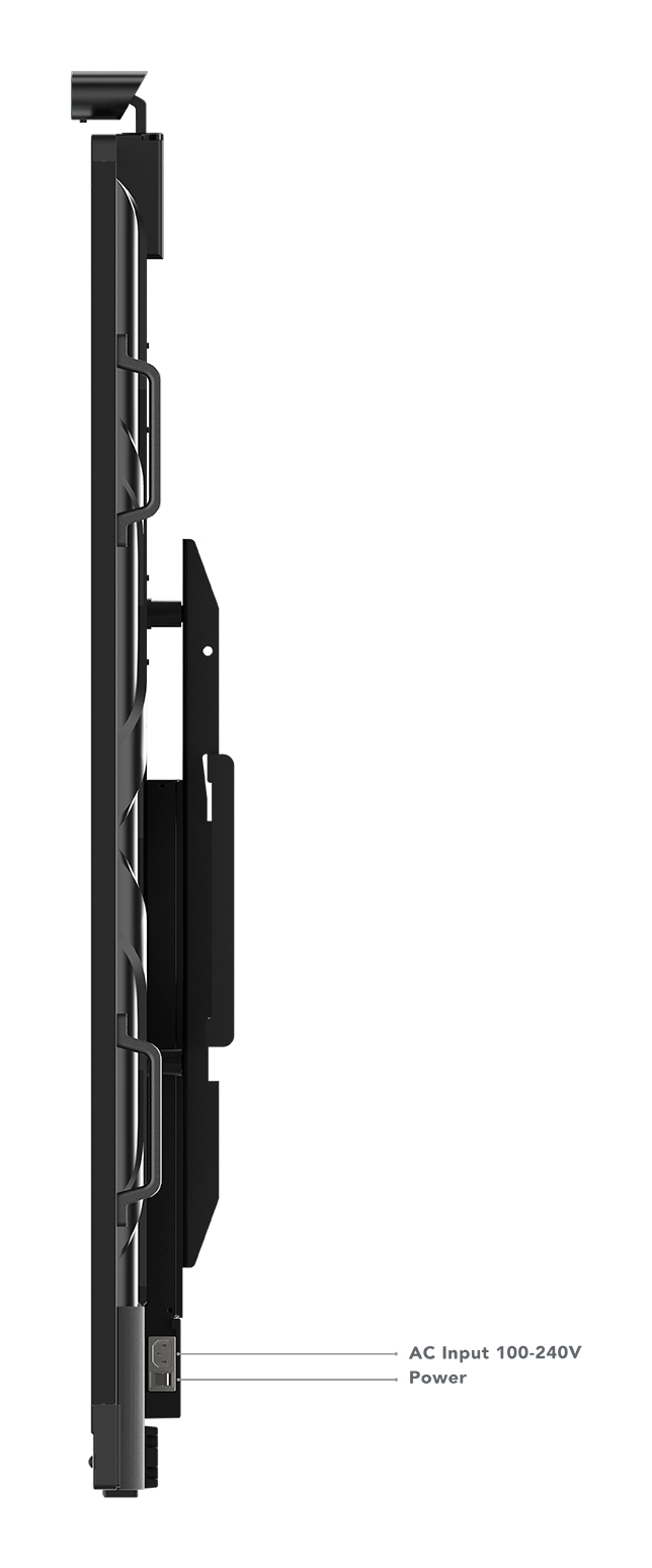 Lenovo ThinkVision T86 86" LED Display, 4K UHD (3840x2160), 8MP, 15W, flach, USB 2.0/3.2, schwarz