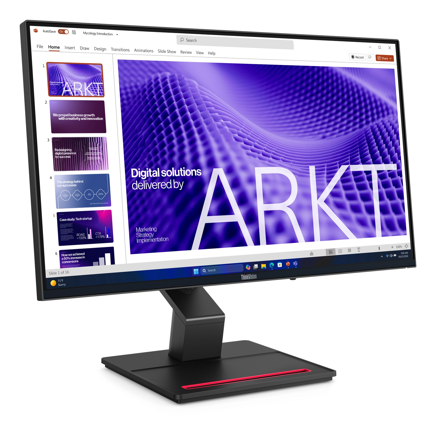 Lenovo ThinkVision T24D-4t - LED-Monitor - 61 cm (24) (23.8 sichtbar) - Touchscreen - 1920 x 1080 Full HD (1080p) @ 120 Hz - IPS - 350 cdm² - 15001 - HDR10 - 4 ms - Raven Black Bild 4