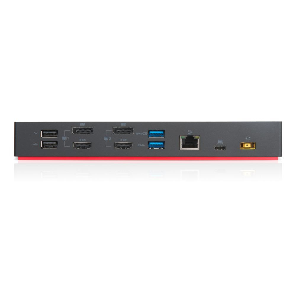 Lenovo ThinkPad Hybrid USB-C/USB-A Dock, USB 3.2 Gen 2, 135W, LAN, Audio, Schwarz