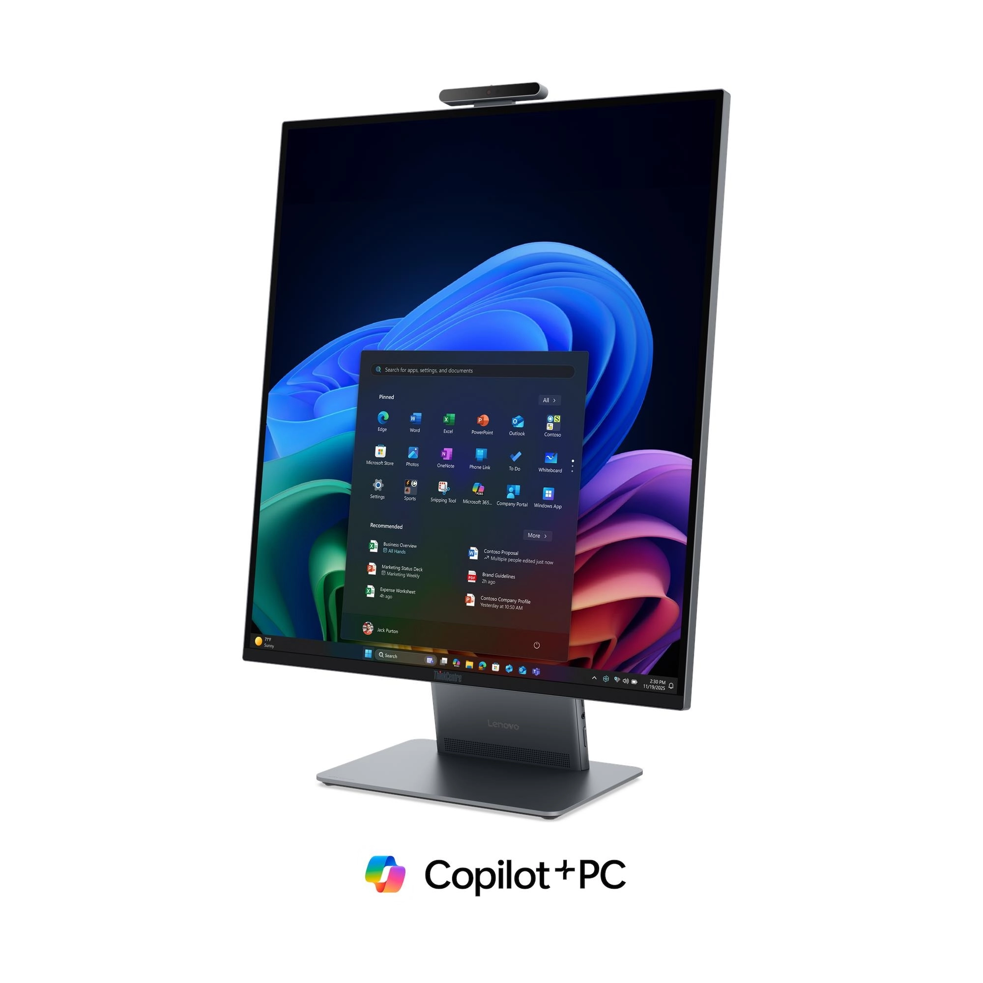 Lenovo ThinkCentre X 13H4 - All-in-One (Komplettlösung) - mit voll funktionsfähigem Monitorständer - Core Ultra X7 368H 2 GHz - vPro Enterprise - RAM 32 GB - SSD 512 GB - NVMe, TCG Opal Encryption 2 Bild 9