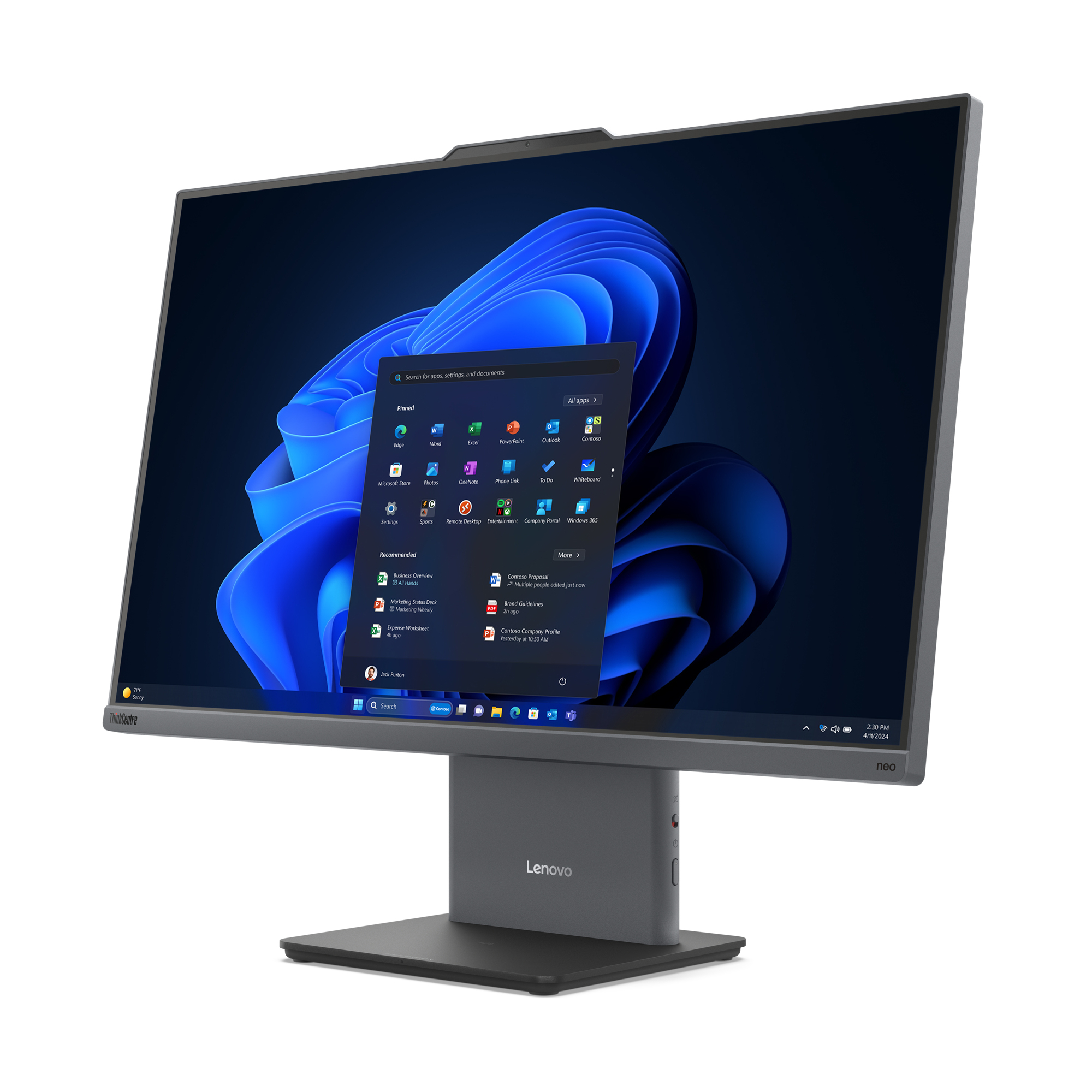 Lenovo ThinkCentre neo 50a 27 Gen 5 i7-13620H, UHD Graphics, 16GB RAM, 512GB SSD, Windows 11 Pro