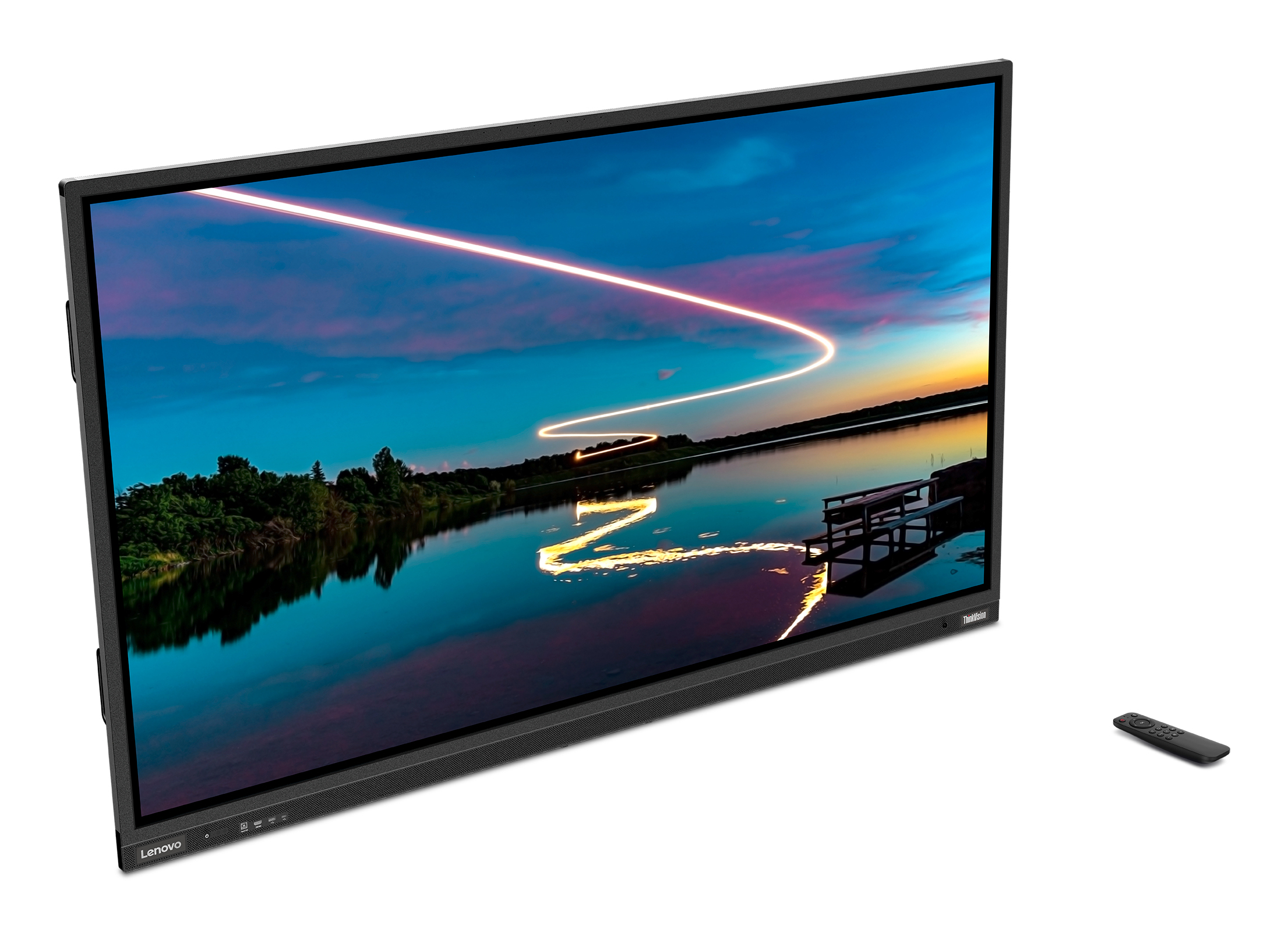 Lenovo ThinkVision T86 86" LED Display, 4K UHD (3840x2160), 8MP, 15W, flach, USB 2.0/3.2, schwarz