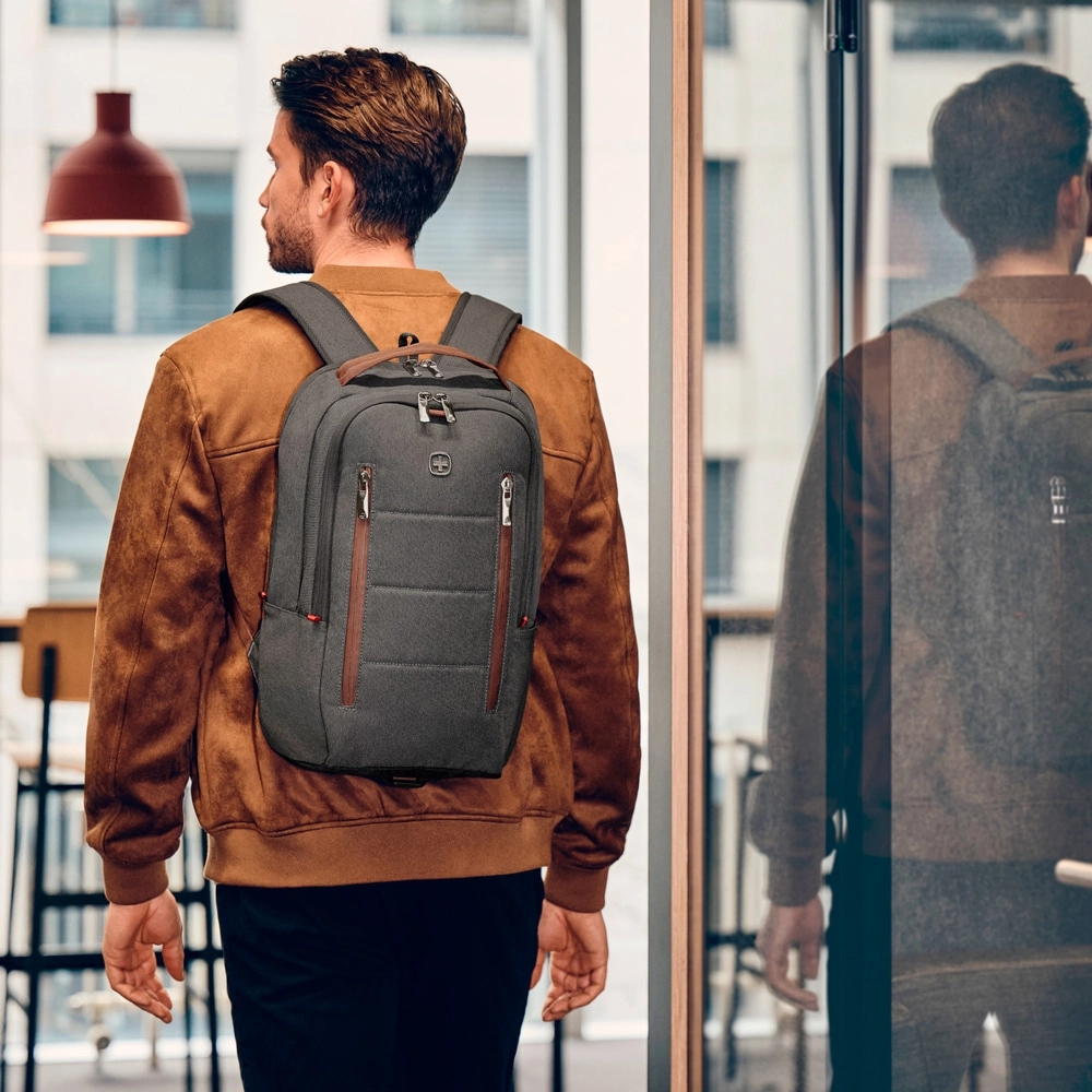 Wenger, City Upgrade, 16 Laptop Backpack w Cross Body Day Bag, Grey, 606489 Bild 6