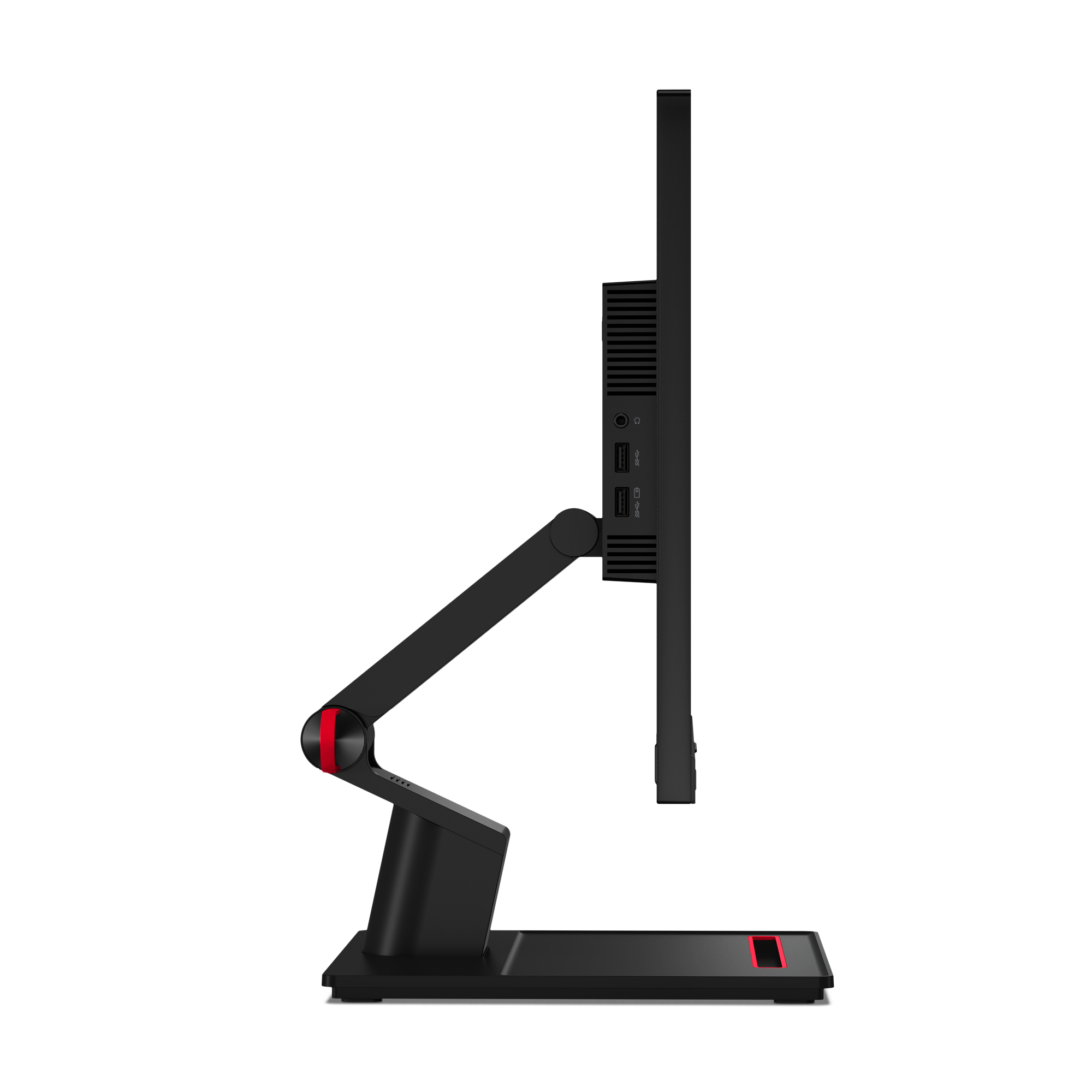 Lenovo ThinkVision T24t-20 23.8" Full HD Touch Monitor, LED, USB-Hub, VESA, höhenverstellbar, Schwarz