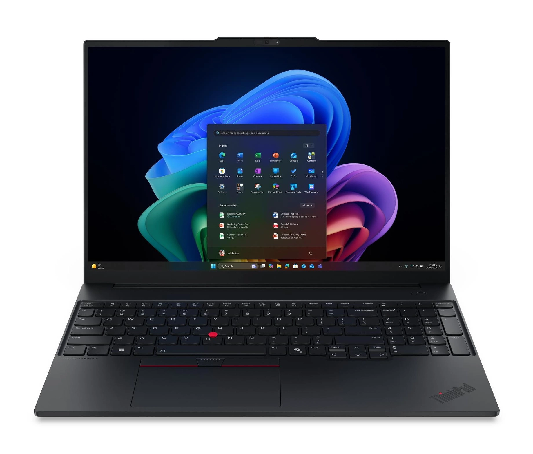 Lenovo ThinkPad E16 Gen 4 Intel Core Ultra 7 355, 16GB RAM, 512GB SSD, Windows 11 Pro, Schwarz Bild 0