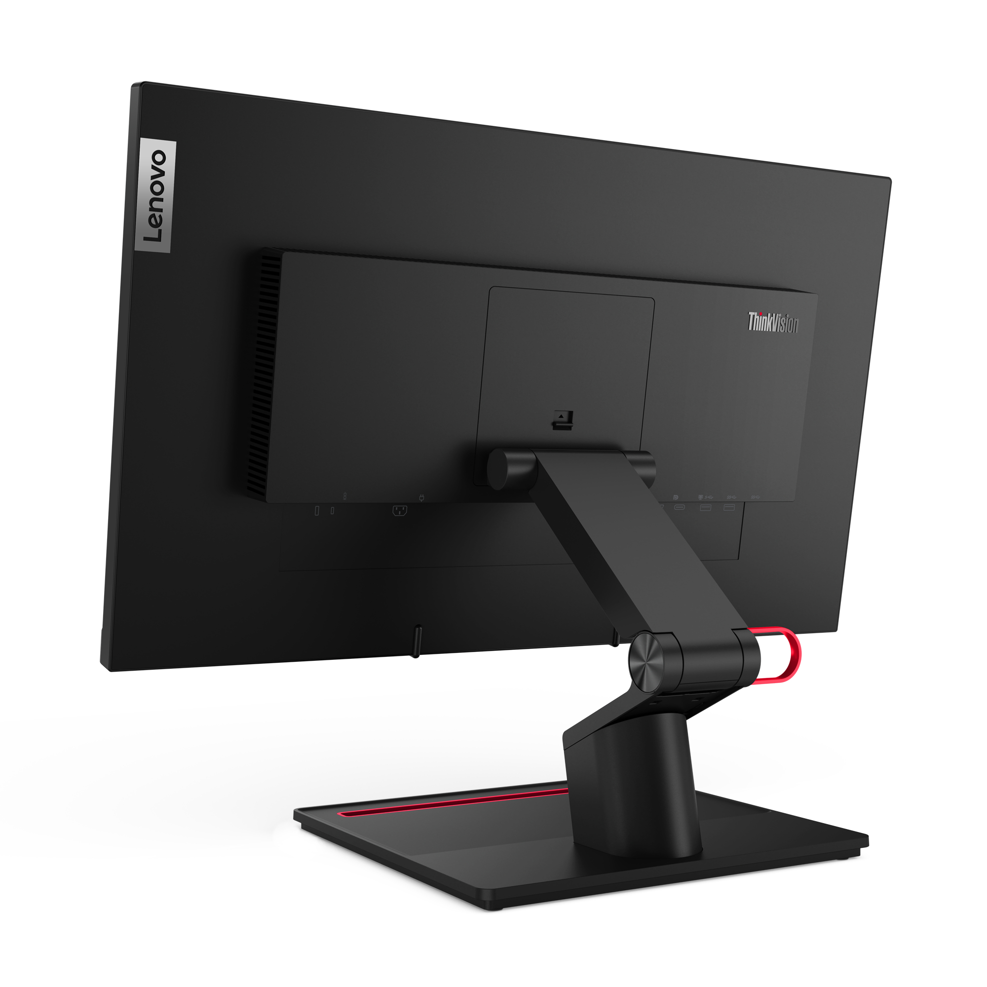 Lenovo ThinkVision T24t-20 23.8" Full HD Touch Monitor, LED, USB-Hub, VESA, höhenverstellbar, Schwarz