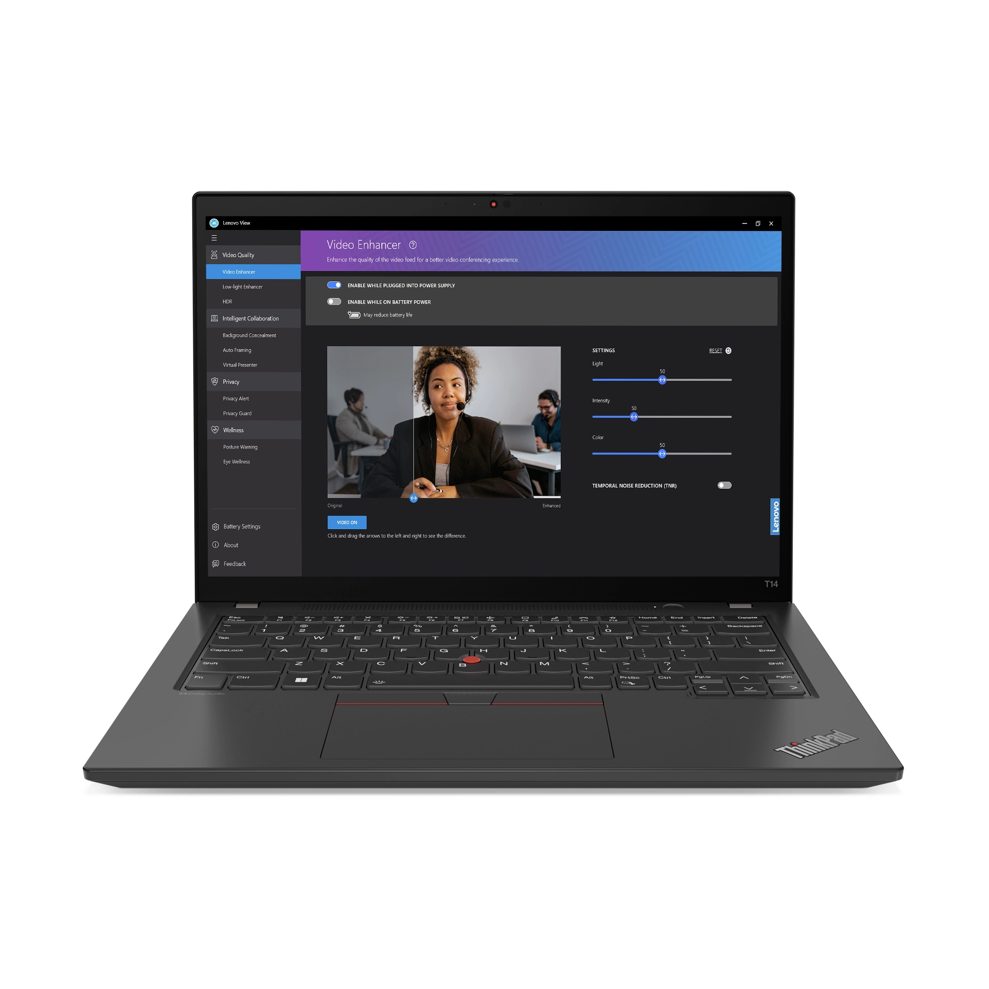 Lenovo ThinkPad T14 Gen 4 Intel i7-1355U, Iris Xe, 32GB RAM, 1TB SSD, 2.8K, Win 11 Pro Bild 3