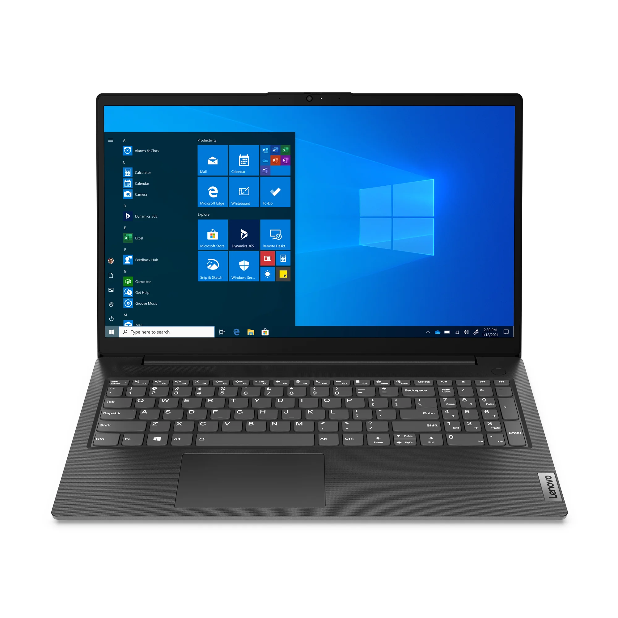Lenovo V15 G2 IJL mit Intel Celeron N5100, Intel UHD, 8GB RAM, 256GB SSD, Windows 11 Home, Schwarz Bild 0