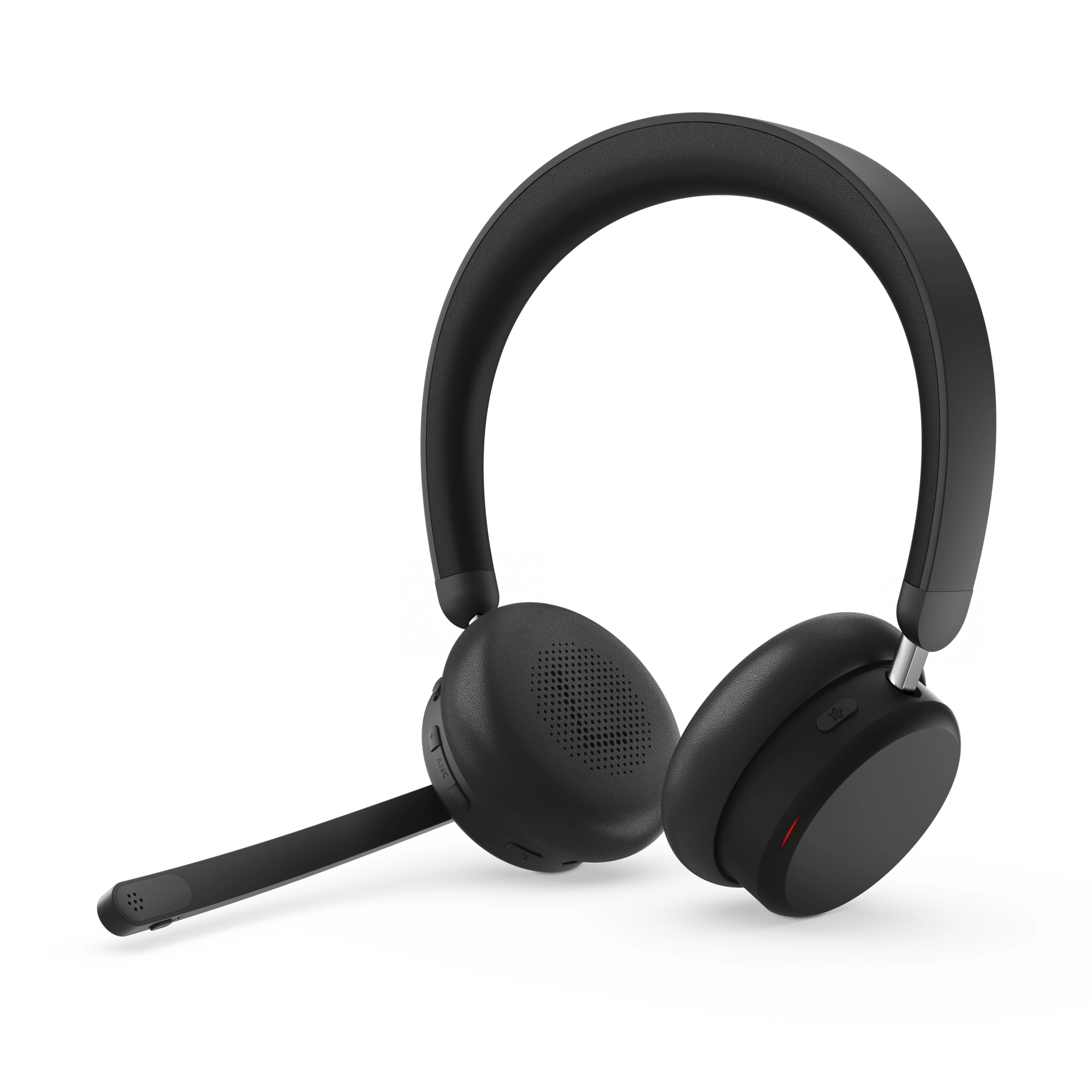 Lenovo 6550 - Headset - On-Ear - Bluetooth - kabellos - aktive Rauschunterdrückung - Schwarz - Zertifiziert für Microsoft Teams Bild 4