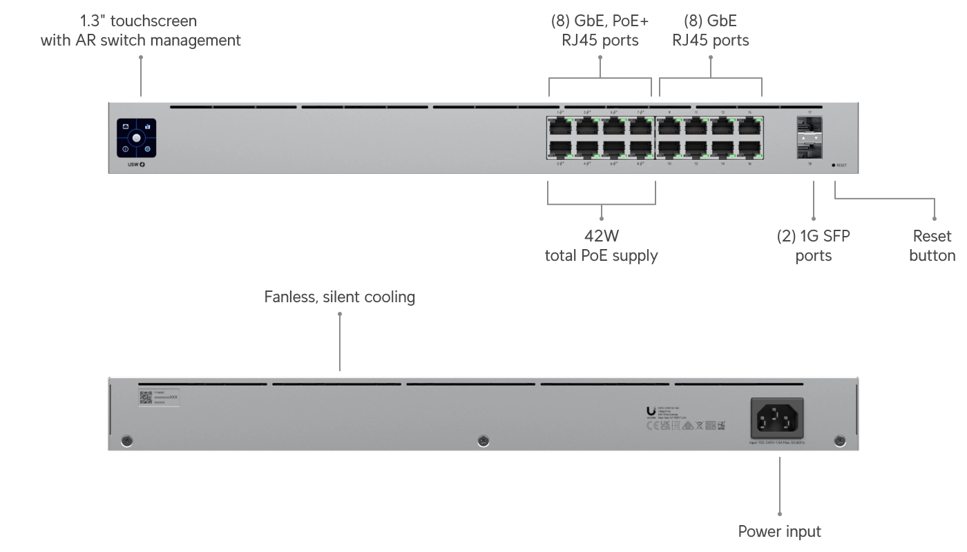 Switch 16 PoE Bild 6