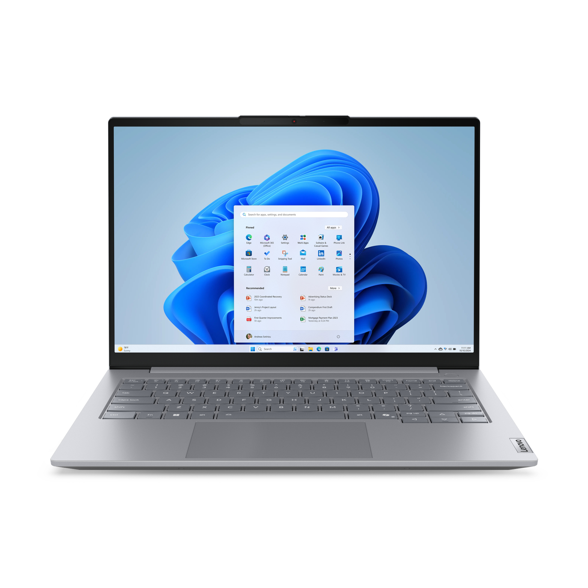 Lenovo ThinkBook 14 G8 IAL Intel Core Ultra 5 225U Laptop 35,6 cm (14") WUXGA 32 GB DDR5-SDRAM 1 TB SSD Wi-Fi 6E (802.11ax) Windows 11 Pro Deutsch Grau