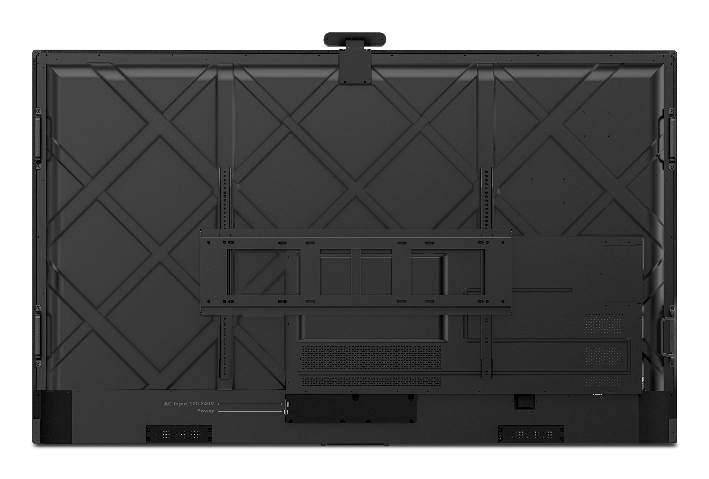 Lenovo ThinkVision T86 86" LED Display, 4K UHD (3840x2160), 8MP, 15W, flach, USB 2.0/3.2, schwarz