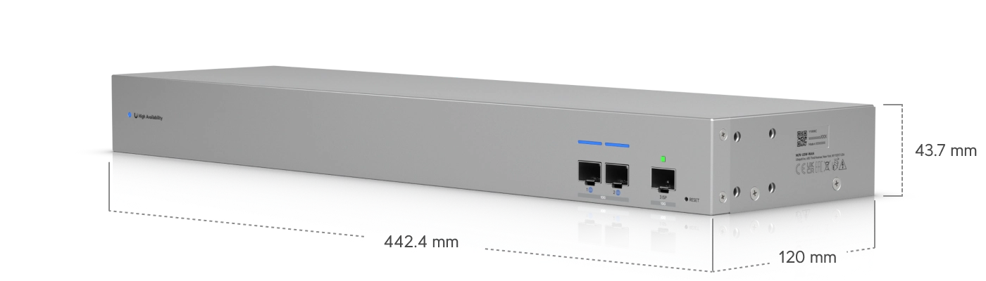 UniFi USW-WAN-RJ45 10GbE WAN Switch für Shadow Mode HA, 2x Uplink, 2x AC, GbE Mgmt Bild 7