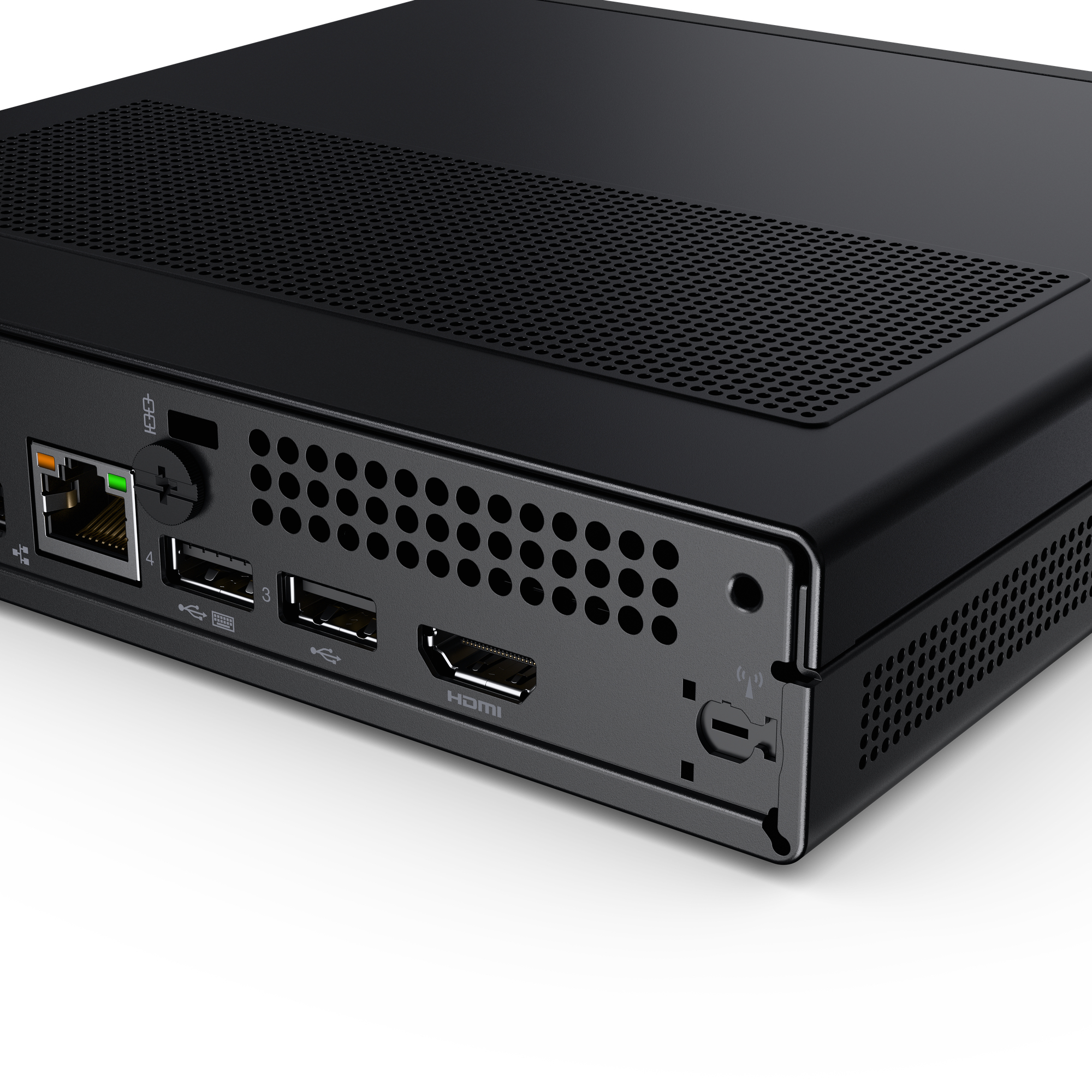 Lenovo V100q Intel® N N100 8 GB DDR5-SDRAM 256 GB SSD Mini PC Mini-PC Schwarz