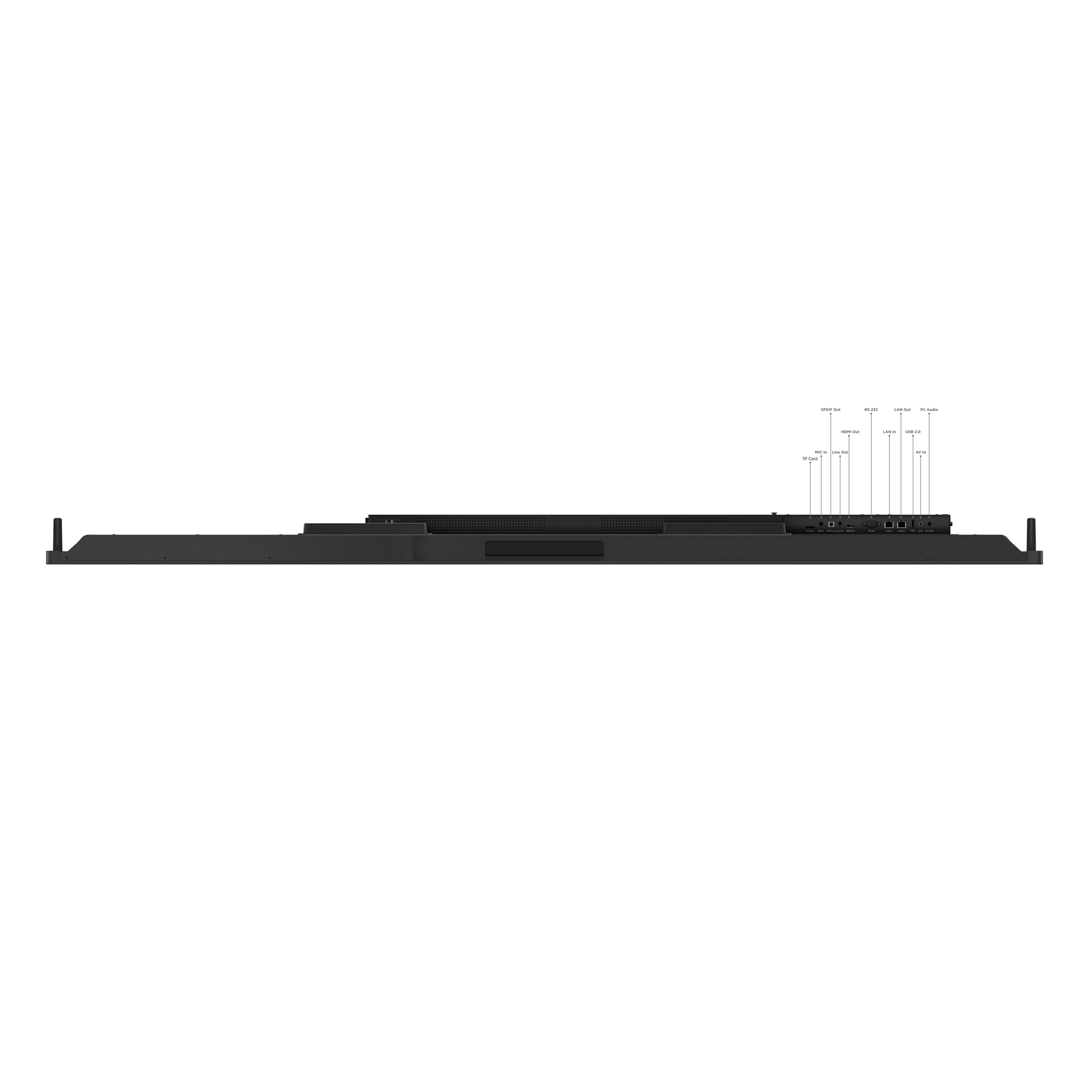 Lenovo ThinkVision T75 75" 4K UHD LED Monitor, 8MP, 15W, USB 2.0/3.2, schwarz, flach, 600x400mm VESA