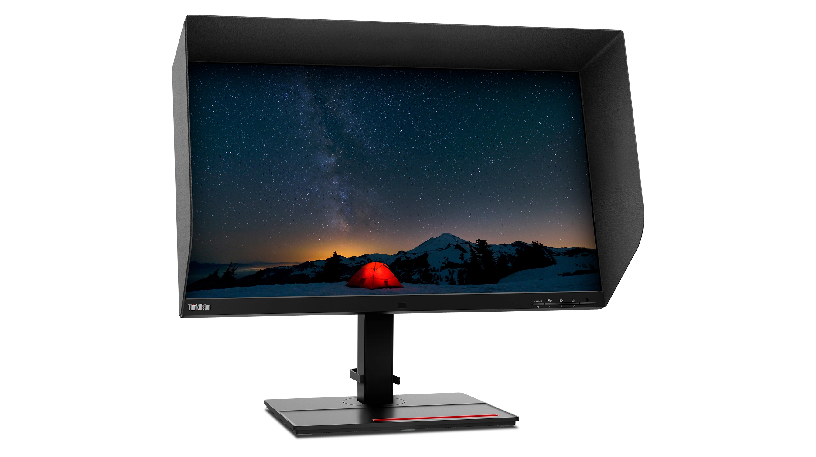 Lenovo ThinkVision P27u-20 27 4K Ultra HD Monitor, IPS, USB-Hub, Lautsprecher, höhenverstellbar, schwarz Bild 17