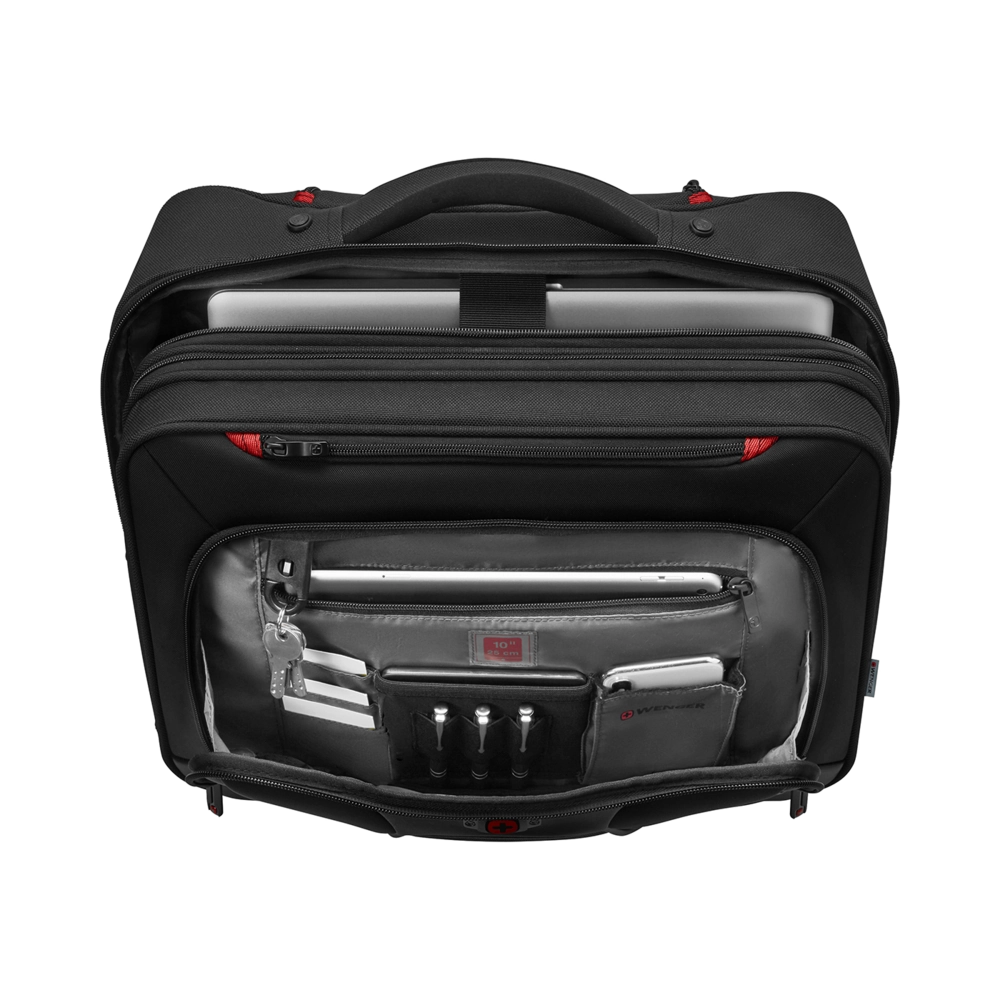 Wenger, Transfer 16 20cm depth Wheeled Business Case, Black , 600664 Bild 5