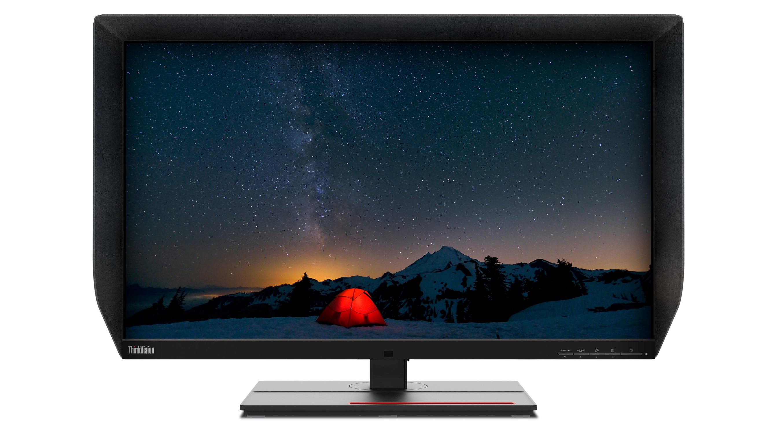 Lenovo ThinkVision P27u-20 27 4K Ultra HD Monitor, IPS, USB-Hub, Lautsprecher, höhenverstellbar, schwarz Bild 14