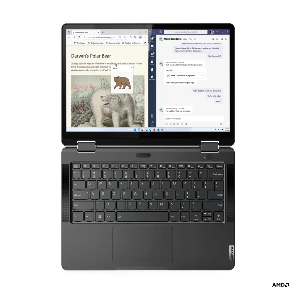 Lenovo Essential 13w Yoga G2 mit AMD Ryzen 5 7530U, 16GB RAM, 512GB SSD, Windows 11 Pro Bild 13