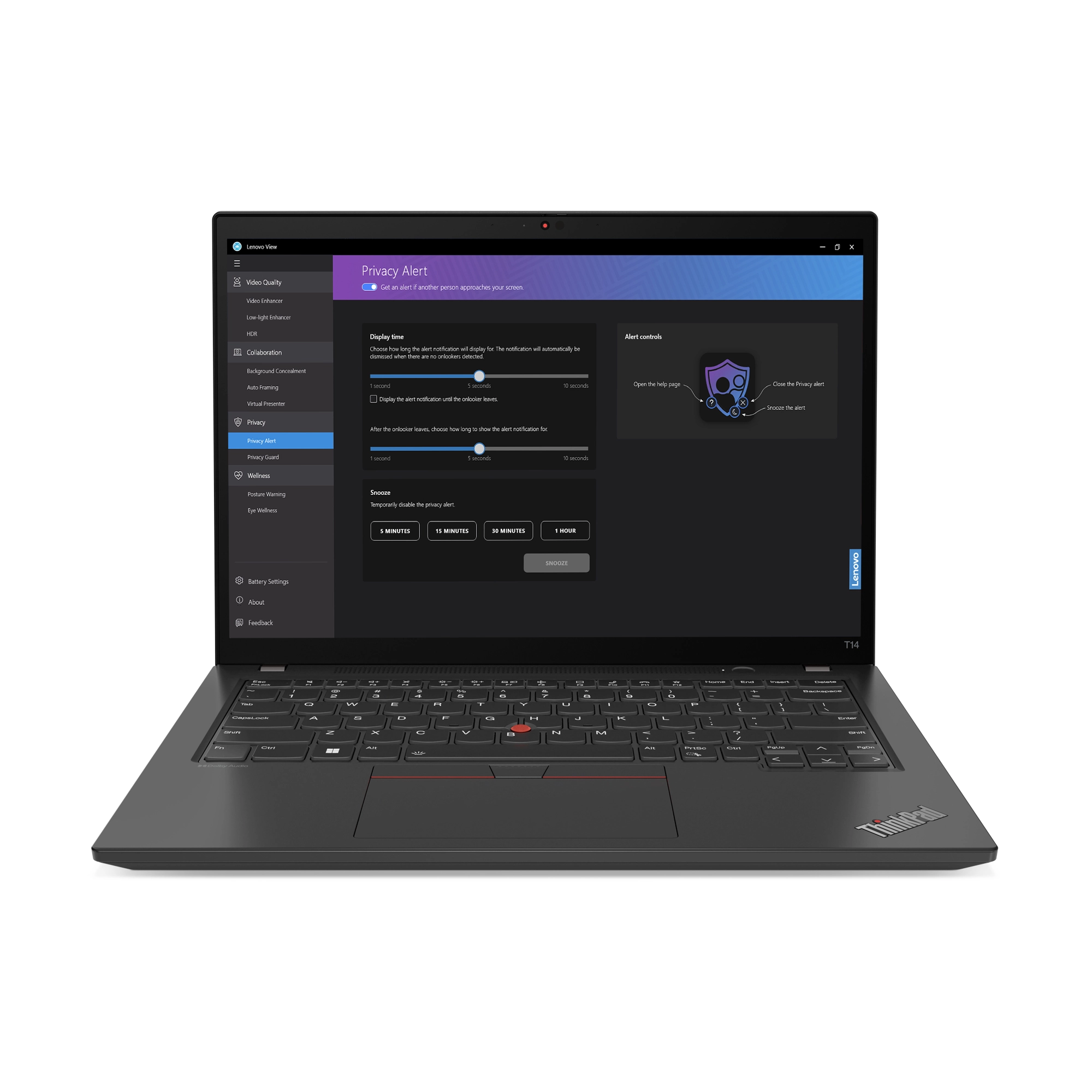 Lenovo ThinkPad T14 Gen 4 Intel i7-1355U, Iris Xe, 32GB RAM, 1TB SSD, 2.8K, Win 11 Pro Bild 2