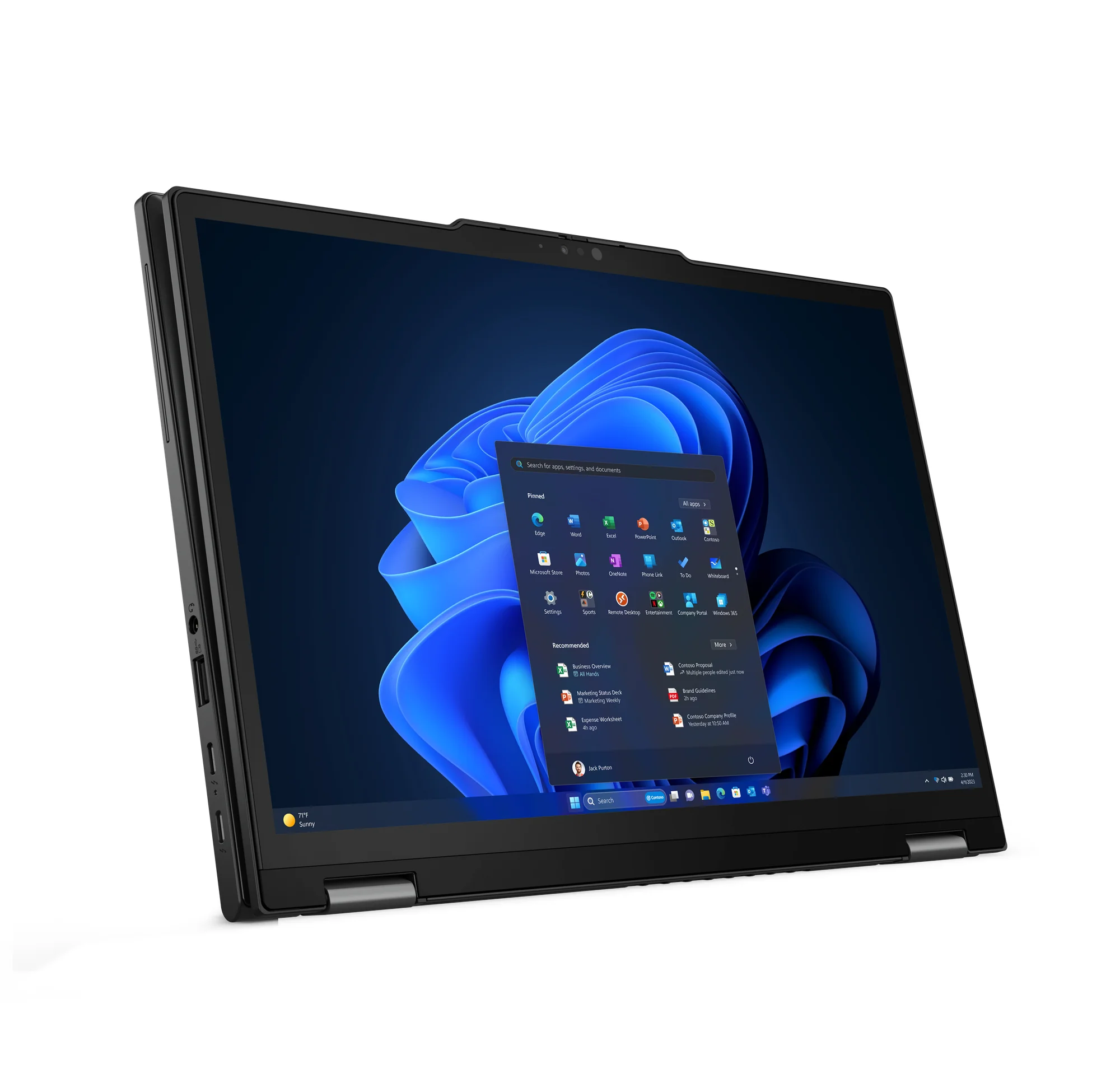 Lenovo ThinkPad X13 2in1 G5 mit Intel Core Ultra 7 155U, 16GB RAM, 512GB SSD, Windows 11 Pro