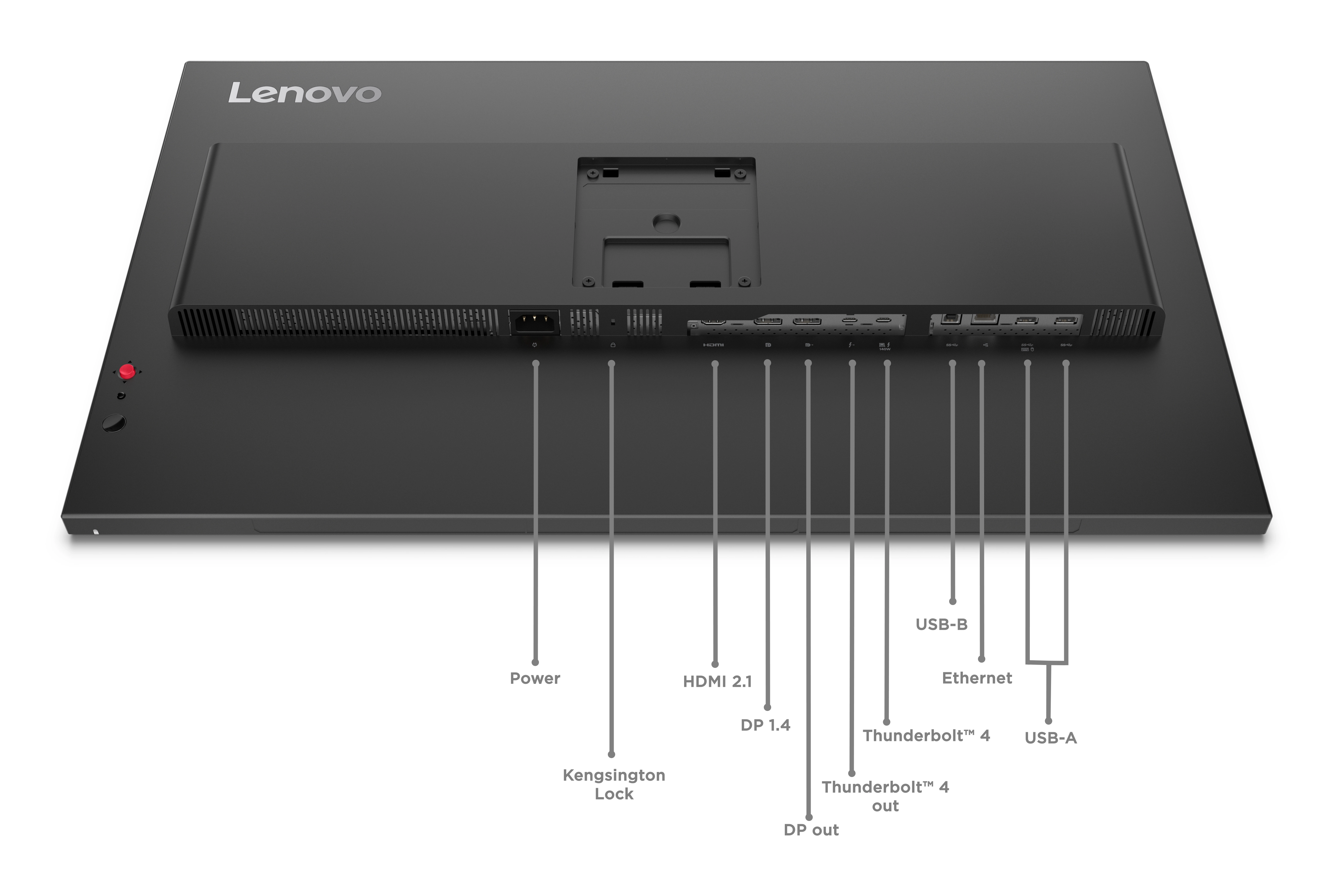 Lenovo ThinkVision P32UD-40 31,5 4K UHD IPS Monitor, 120Hz, 4ms, USB-C PD 140W, Schwarz Bild 9