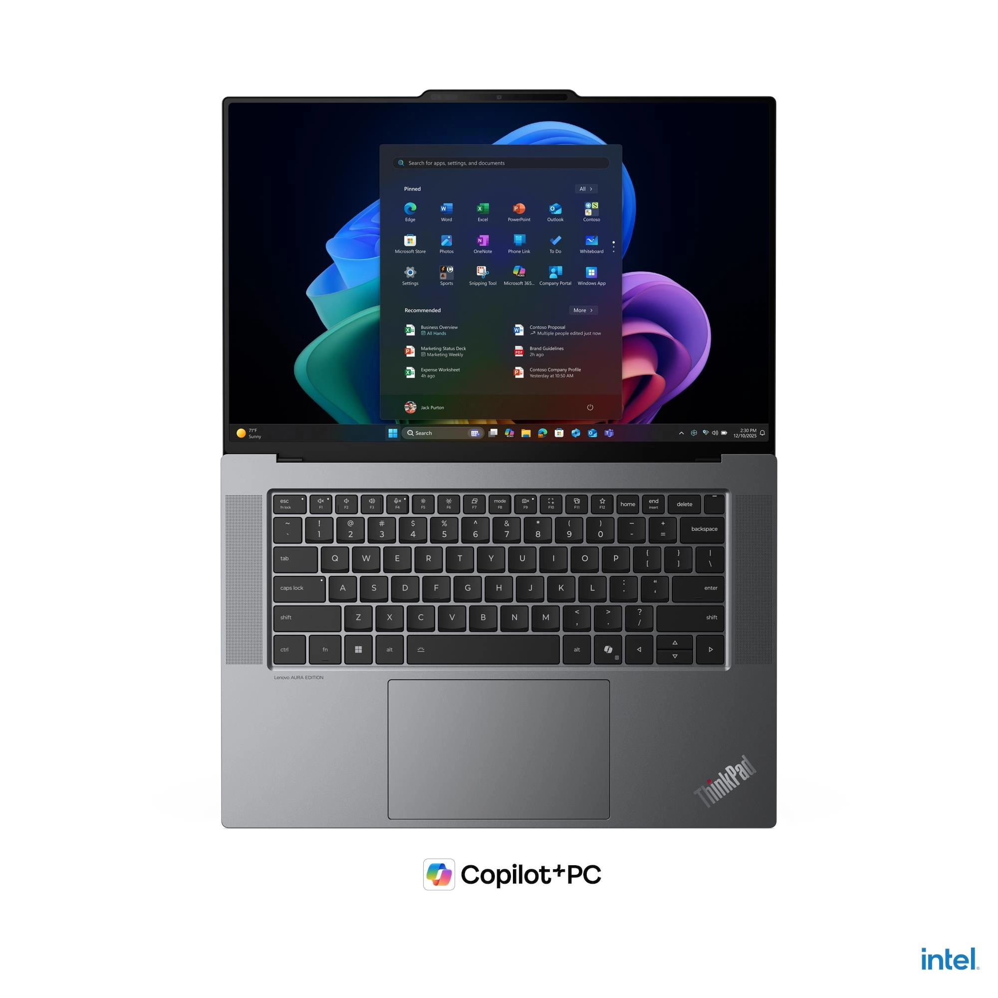 Lenovo ThinkPad X9-15p Gen 1 Aura mit Intel Core Ultra 7 358H, Arc B390, 32GB RAM, 1TB SSD, Win 11 Pro Bild 9