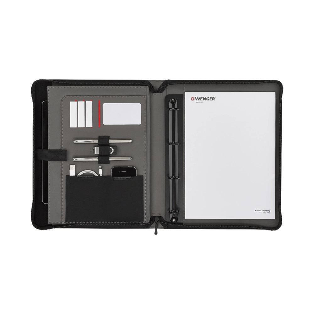 Wenger, Venture Zippered Presentation Padfolio 10, Black ( R ), 611710 Bild 5