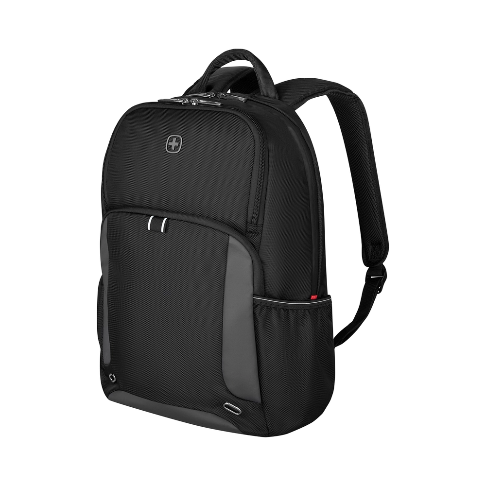 15,6 Zoll Notebook-Rucksack, schwarz, recycelte PET-Flaschen, Tablet- Laptopfach Bild 1