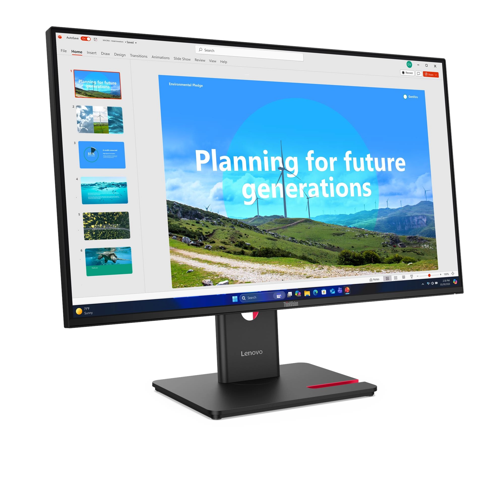 Lenovo ThinkVision T27D-40 27 FHD HDMIDPUSB-C Bild 8