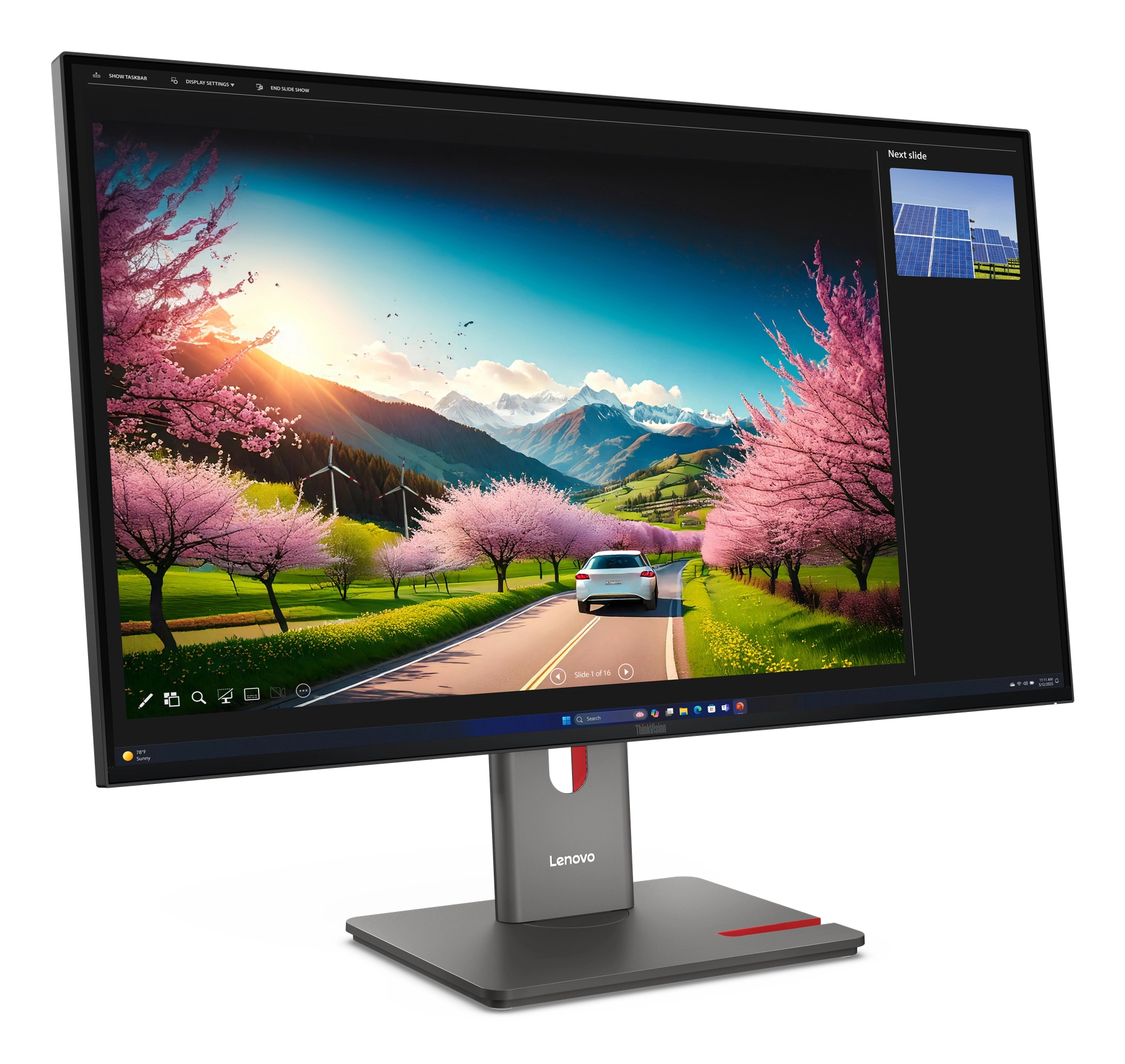 Lenovo ThinkVision P32UD-40 31,5 4K UHD IPS Monitor, 120Hz, 4ms, USB-C PD 140W, Schwarz Bild 1