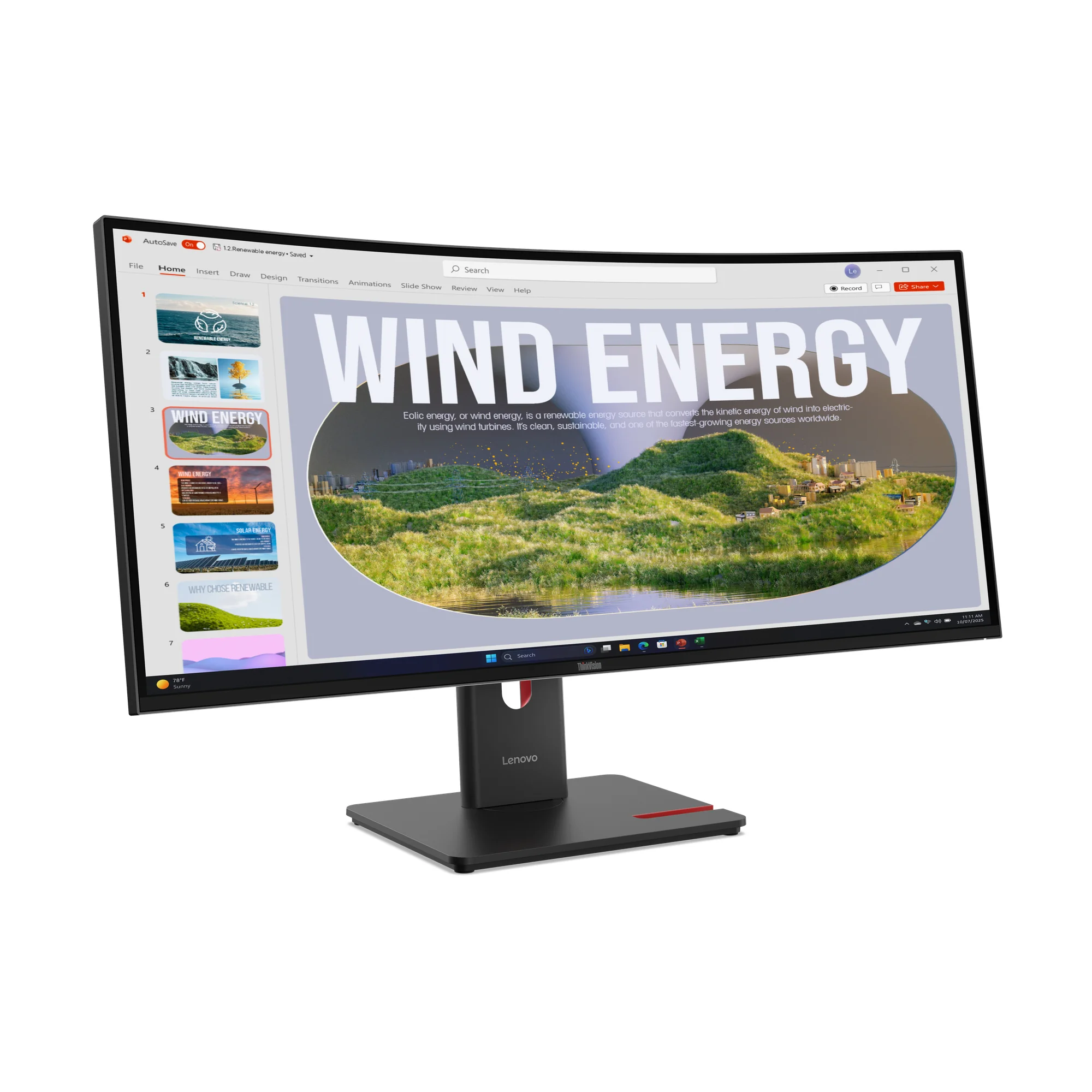 Lenovo ThinkVision T34WD-40 LED display 86,4 cm (34") 3440 x 1440 Pixel Wide Quad HD Schwarz
