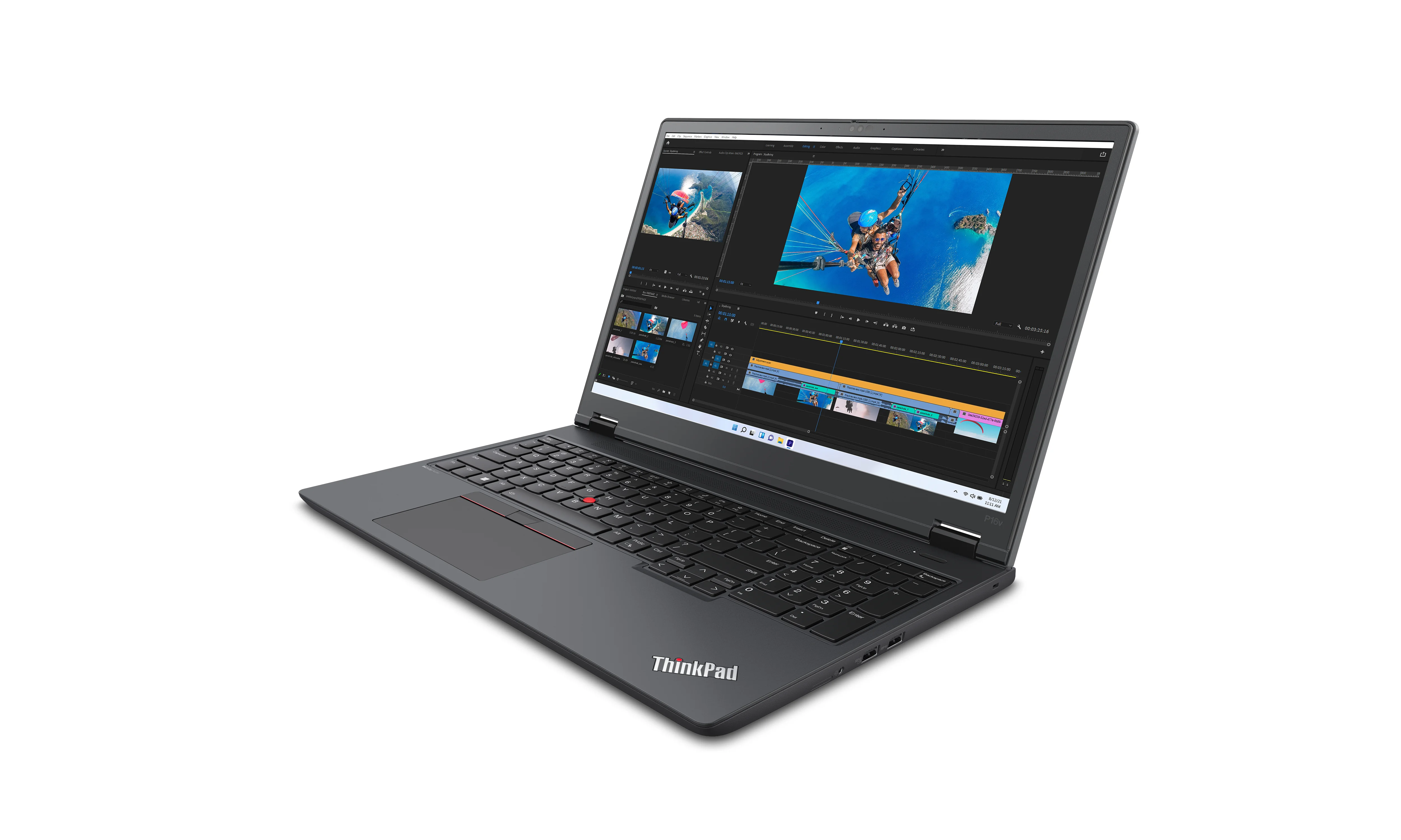 Lenovo ThinkPad P16v Gen 1 mit i9-13900H, RTX 2000 Ada, 64GB RAM, 2TB SSD, Win 11 Pro, Schwarz