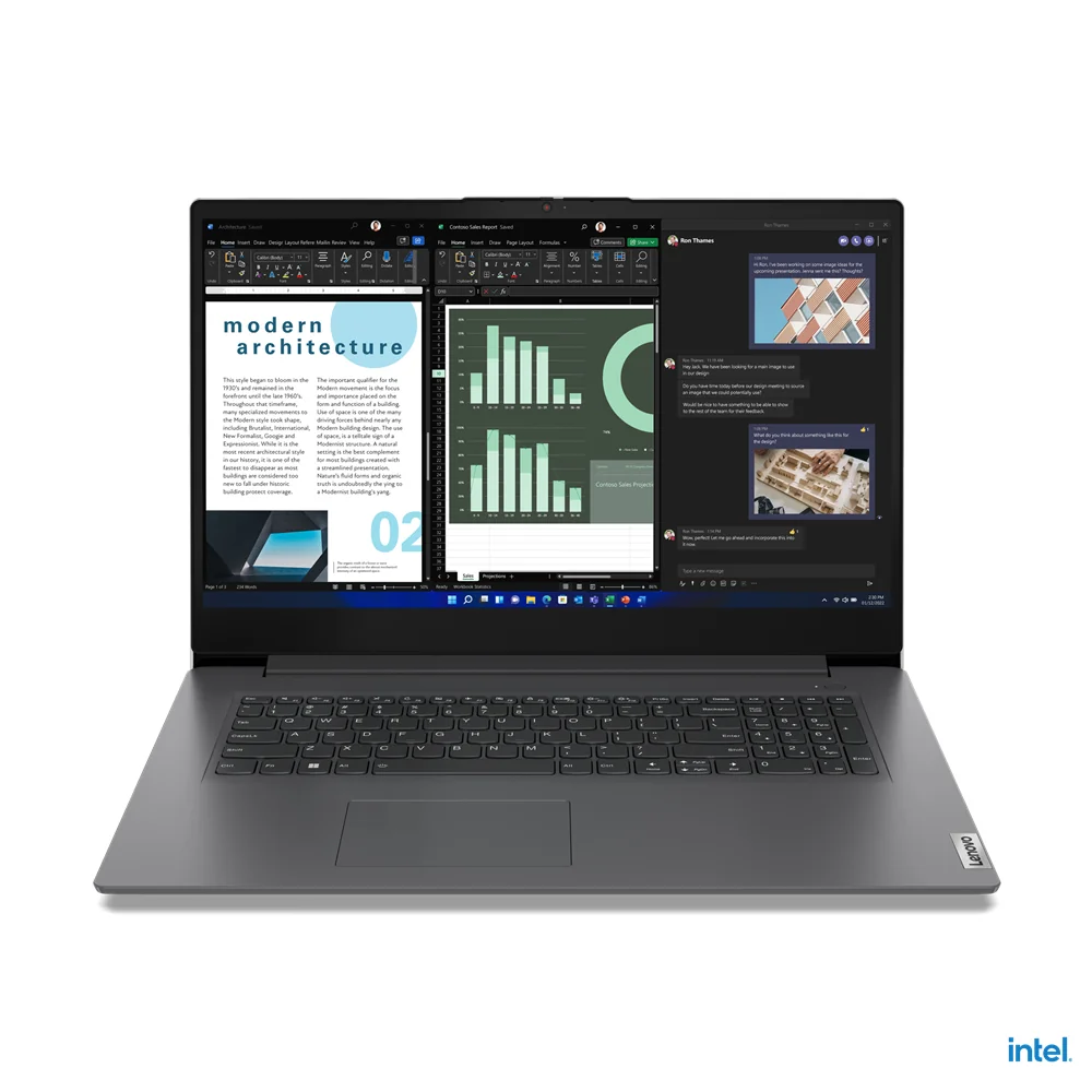 Lenovo V17 G4 IRU mit Core i3-1315U, Intel UHD, 8GB RAM, 512GB SSD, Win 11 Home, Grau, 17.3" FHD