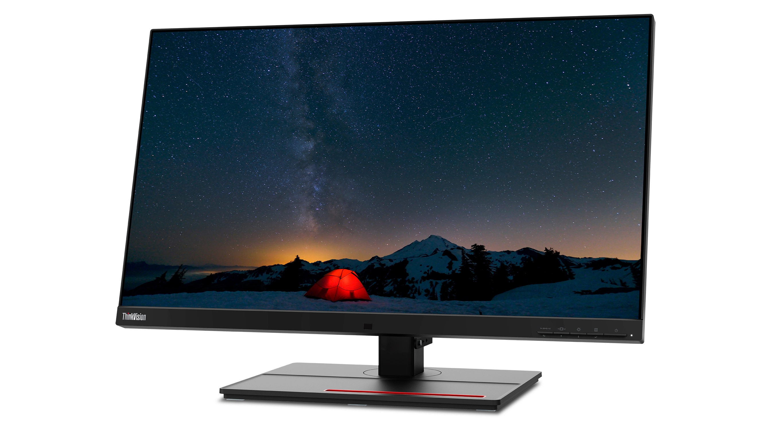Lenovo ThinkVision P27u-20 27 4K Ultra HD Monitor, IPS, USB-Hub, Lautsprecher, höhenverstellbar, schwarz Bild 7
