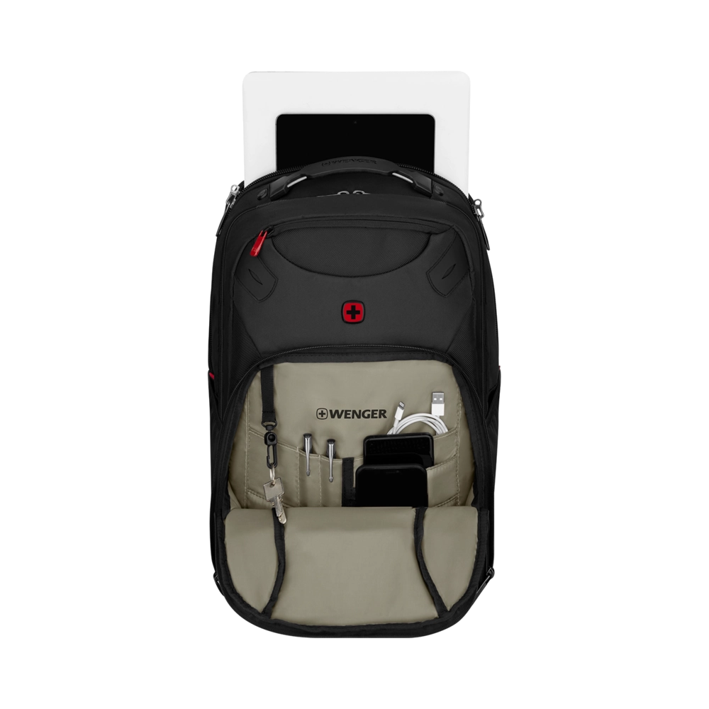 Wenger, Cosmic, 17 Laptop Backpack with Tablet Pocket, Black, 653187 Bild 3