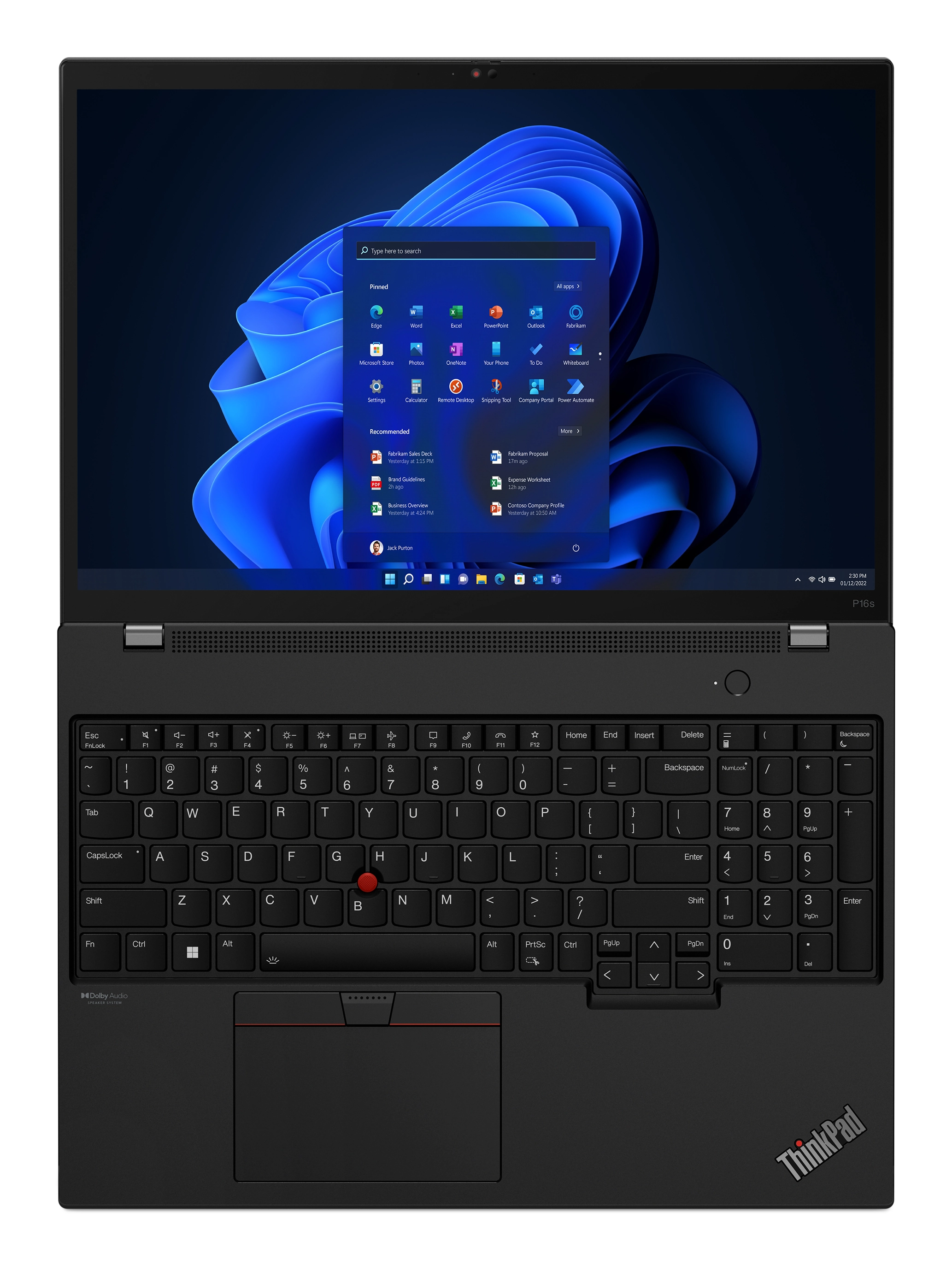 Lenovo ThinkPad P16s Gen 2 AMD Ryzen 7 PRO 7840U, 32GB RAM, 1TB SSD, Win 11 Pro Bild 14