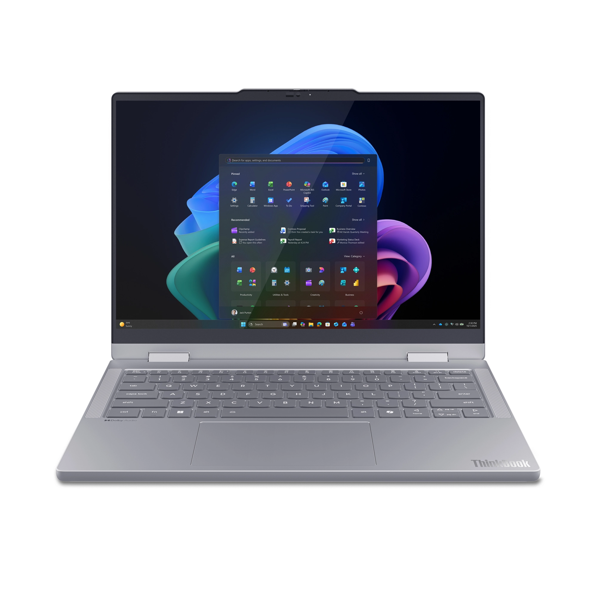 Lenovo ThinkBook 14 2-in-1 G6 mit Intel Core Ultra 5 325, Intel Grafik, 16GB RAM, 512GB SSD, Windows 11 Pro Bild 1