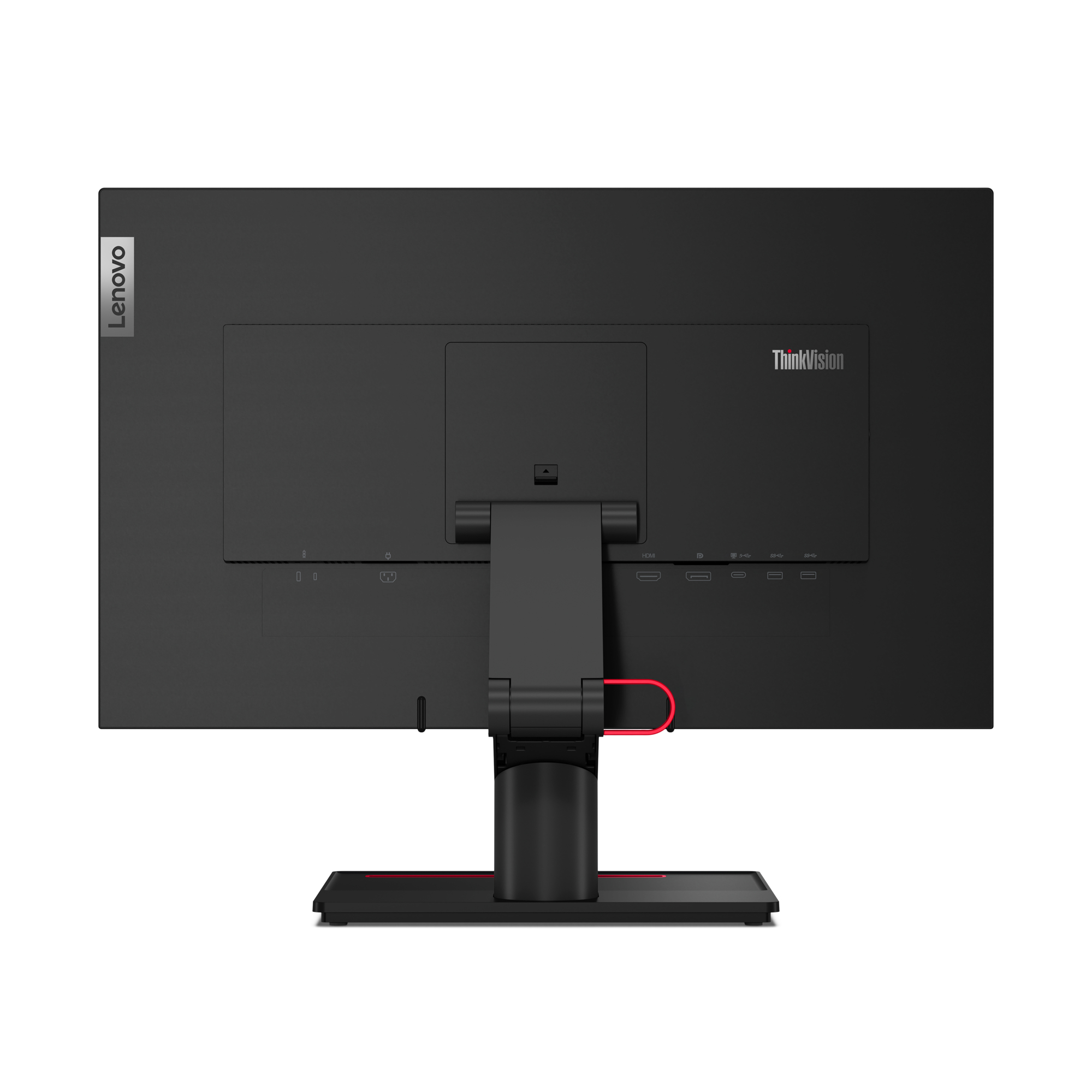 Lenovo ThinkVision T24t-20 23.8" Full HD Touch Monitor, LED, USB-Hub, VESA, höhenverstellbar, Schwarz