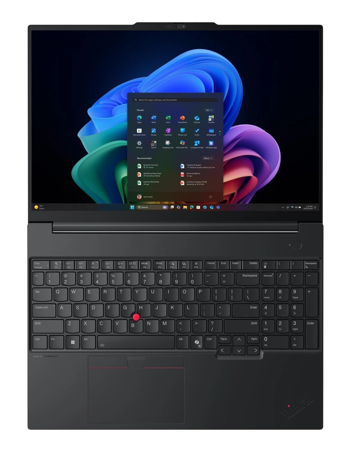 Lenovo ThinkPad E16 Gen 4 Intel Core Ultra 7 355, 16GB RAM, 512GB SSD, Windows 11 Pro, Schwarz Bild 8