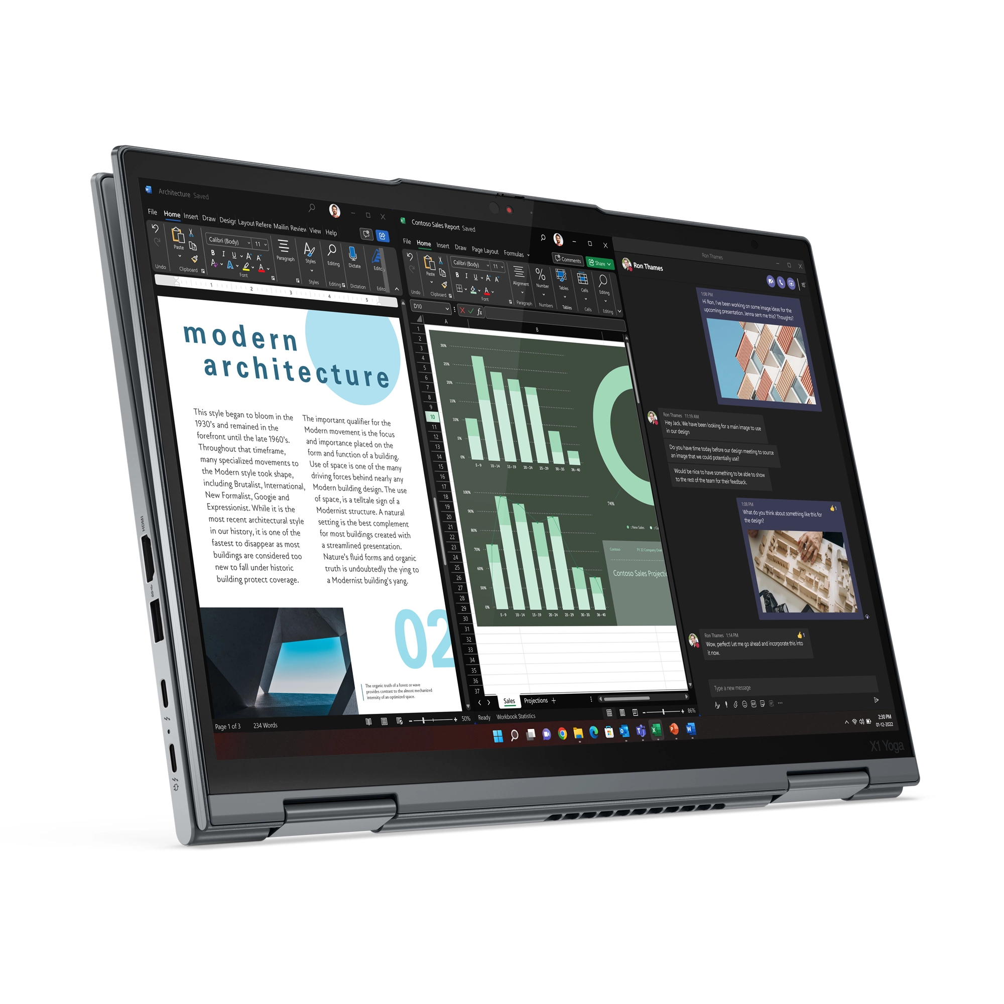 Lenovo ThinkPad X1 Yoga Gen 8 mit i7-1355U, 32GB RAM, 2TB SSD, Windows 11 Pro, Grau Bild 3