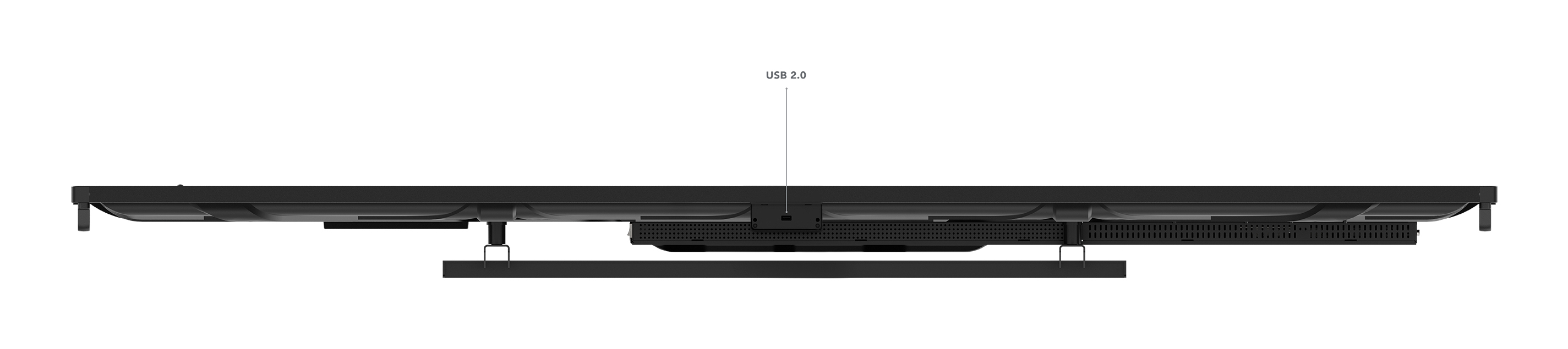 Lenovo ThinkVision T86 86" LED Display, 4K UHD (3840x2160), 8MP, 15W, flach, USB 2.0/3.2, schwarz