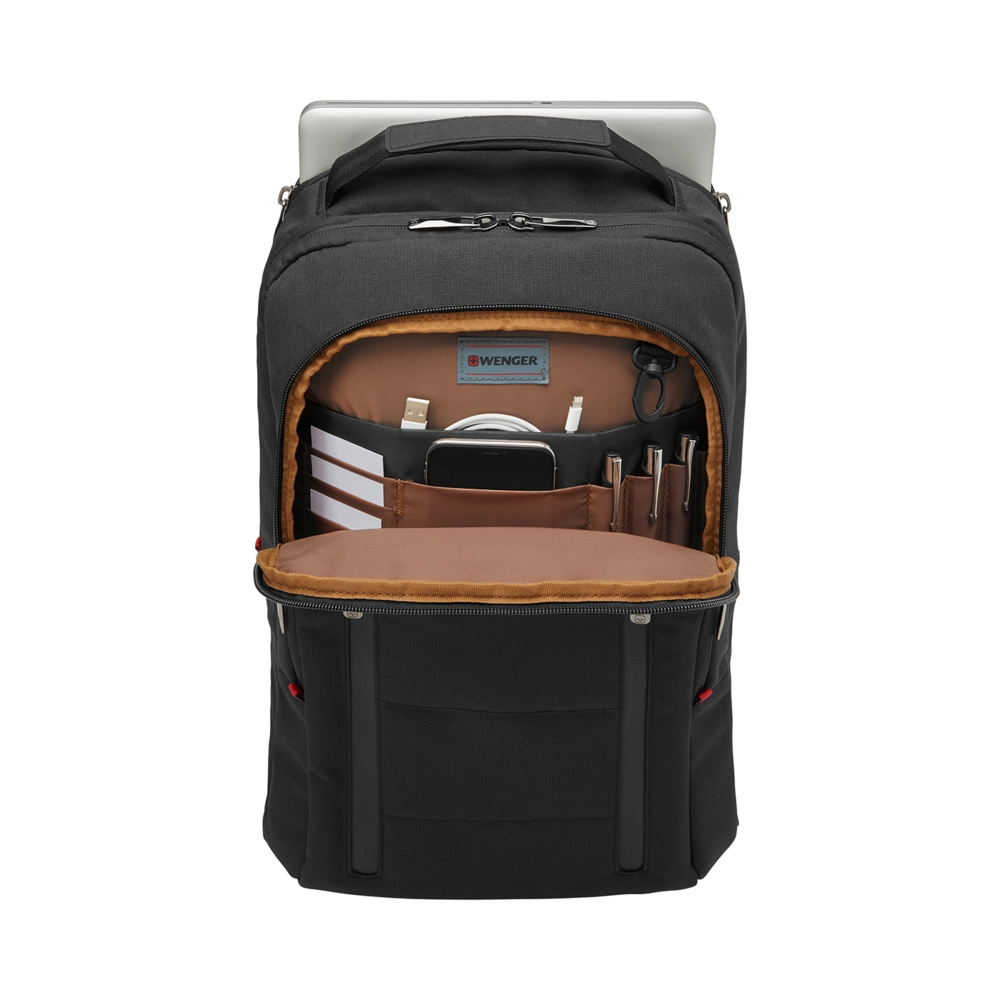 Wenger, City Traveler, Carry-On 16 Laptop Backpack w 12 Tablet Pocket, Black, 606490 Bild 5