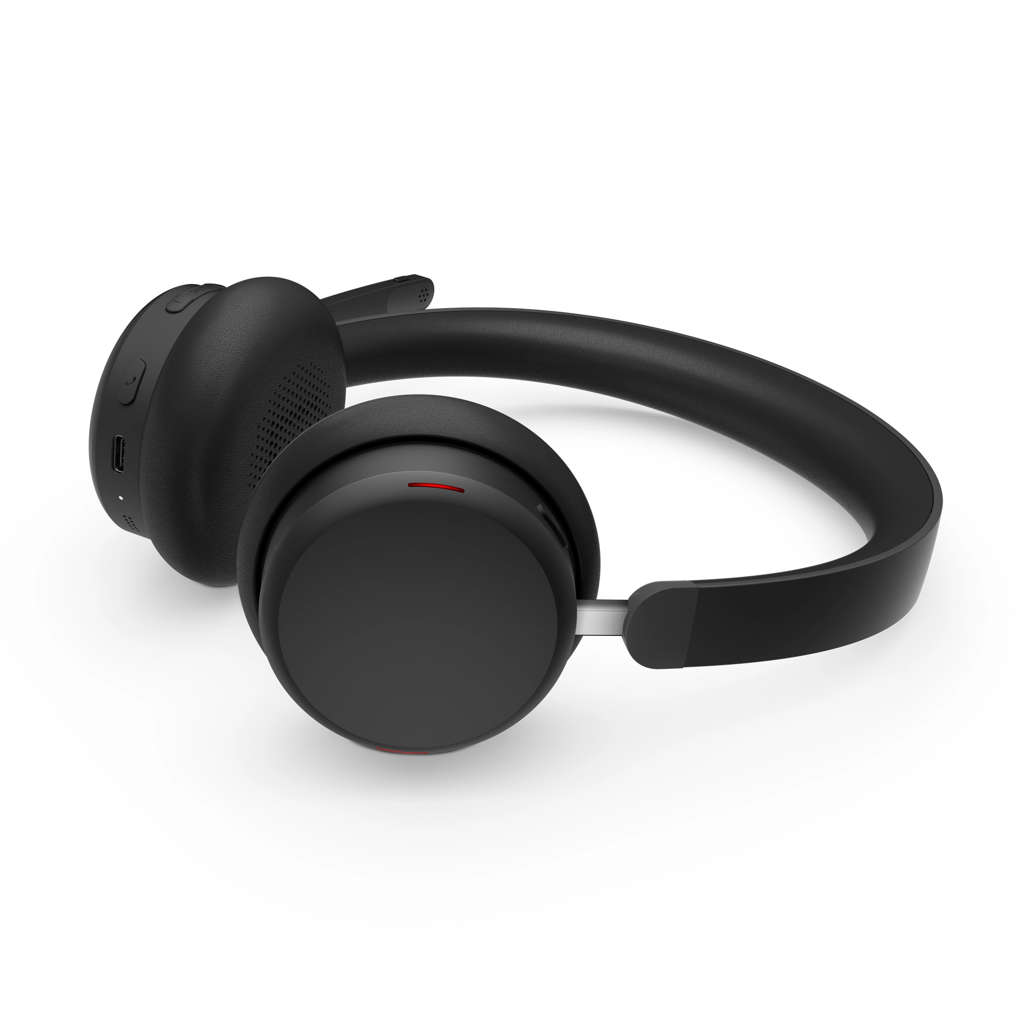 Lenovo 6550 - Headset - On-Ear - Bluetooth - kabellos - aktive Rauschunterdrückung - Schwarz - Zertifiziert für Microsoft Teams Bild 9
