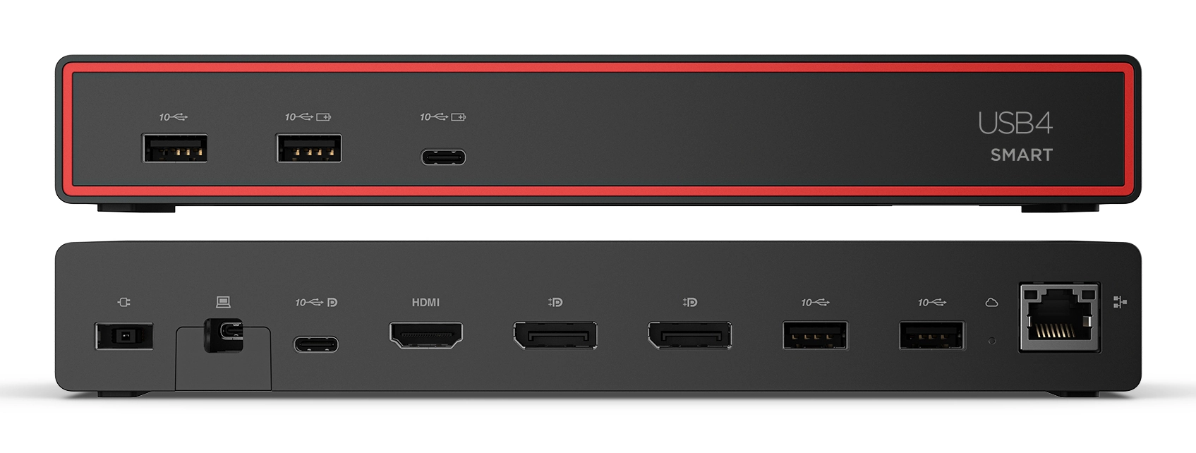 Lenovo ThinkPad USB4 Smart Dock 5500 with 135W Adapter Kabelgebunden Schwarz Bild 12